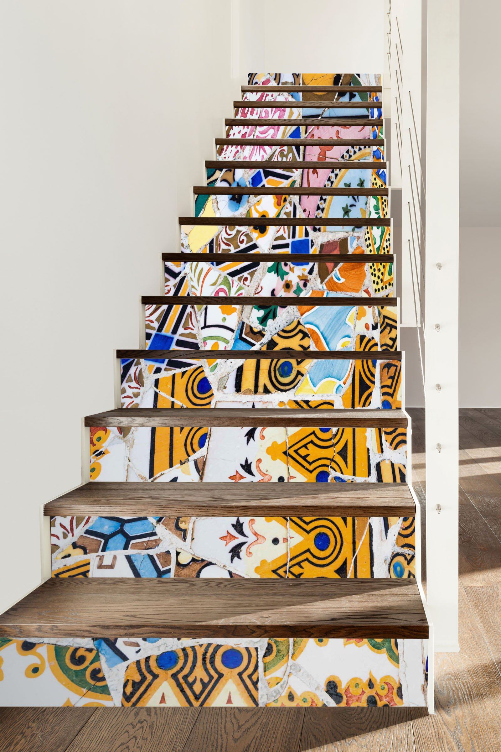 3D Fragment 376 Stair Risers Wallpaper AJ Wallpaper