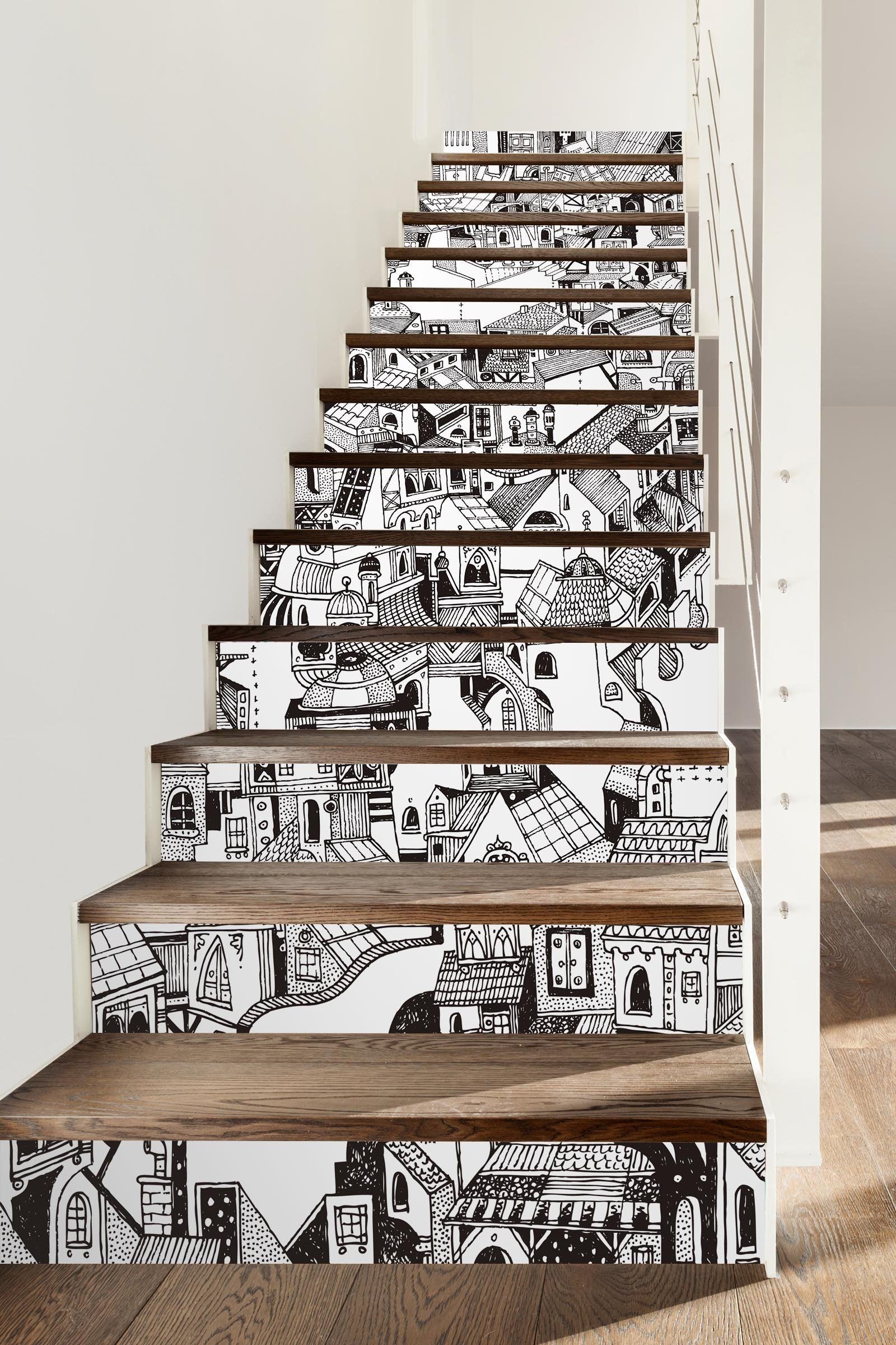 3D Flowers 648 Stair Risers Wallpaper AJ Wallpaper