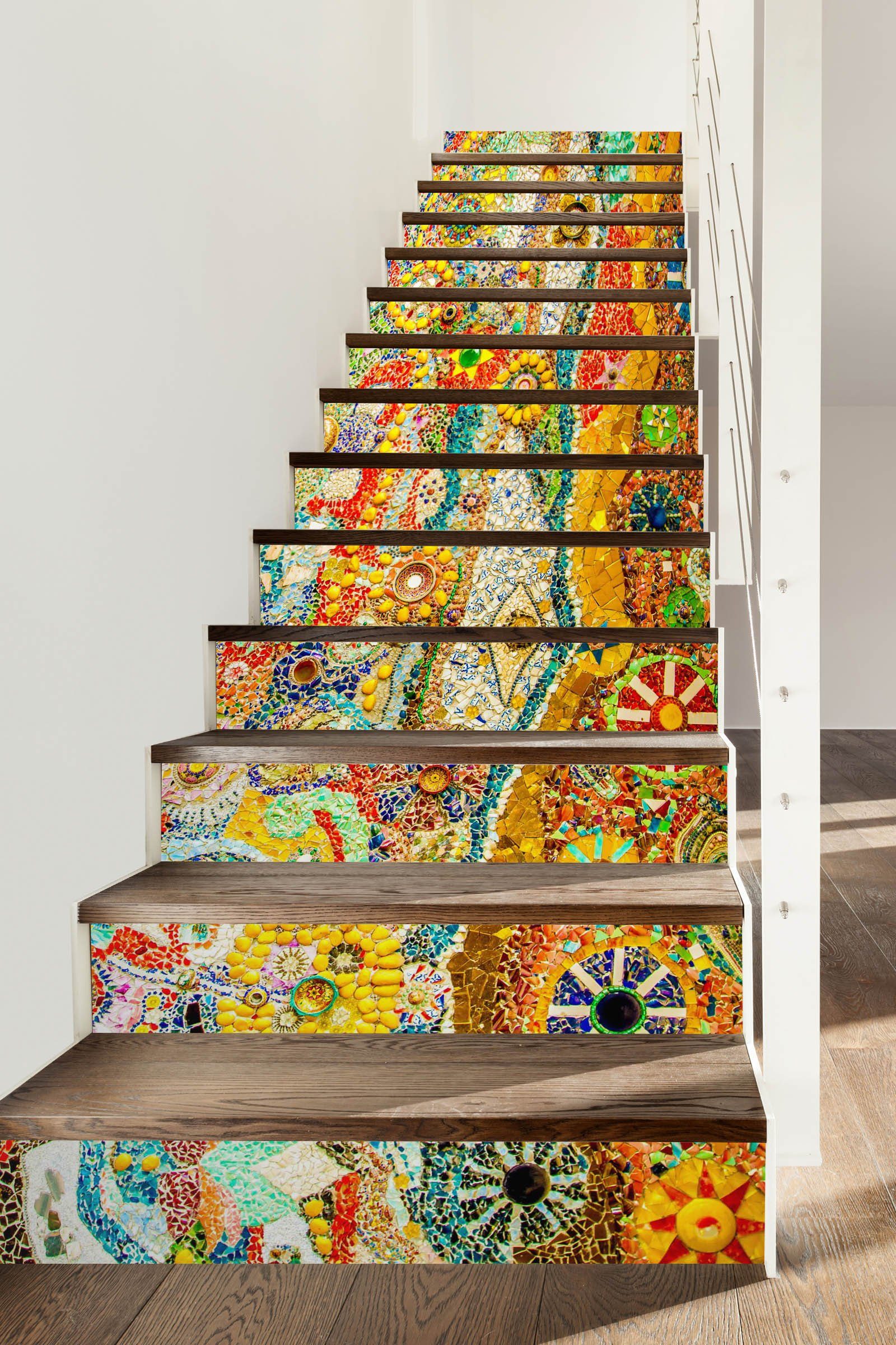 3D Gemstone 367 Stair Risers Wallpaper AJ Wallpaper