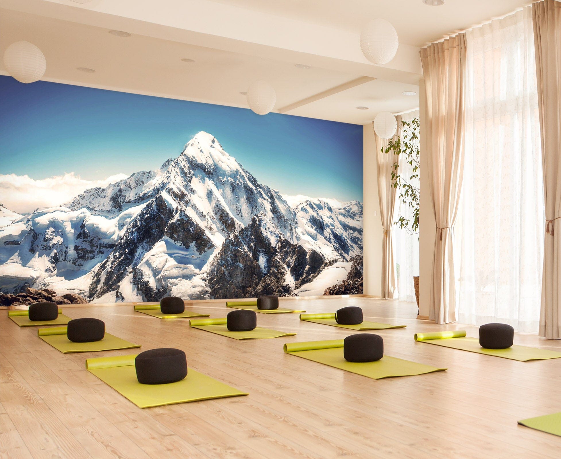 3D Sunshine Mountain 098 Wall Murals Wallpaper AJ Wallpaper 2