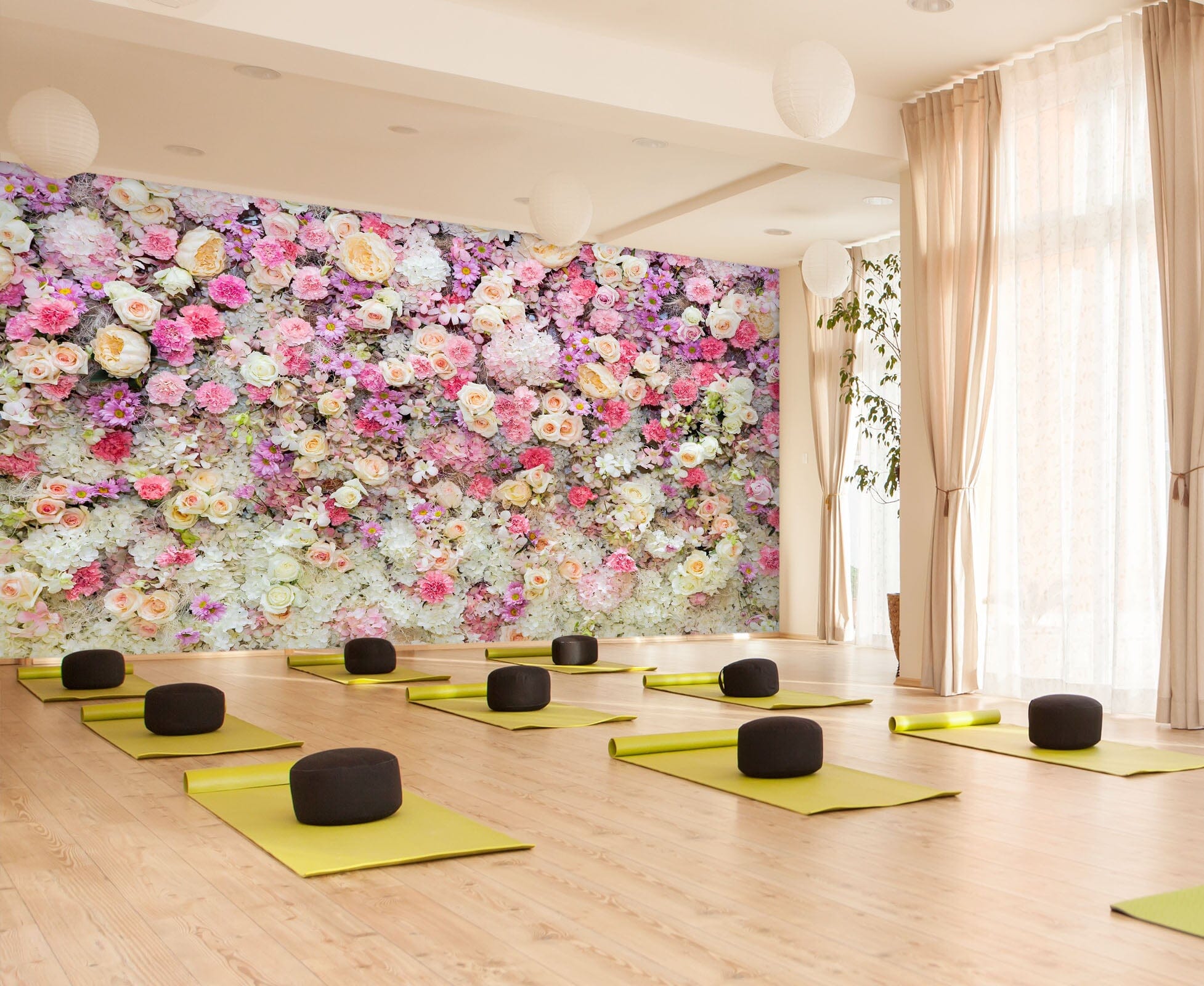 3D Bright Rose Sea 095 Wall Murals Wallpaper AJ Wallpaper 2