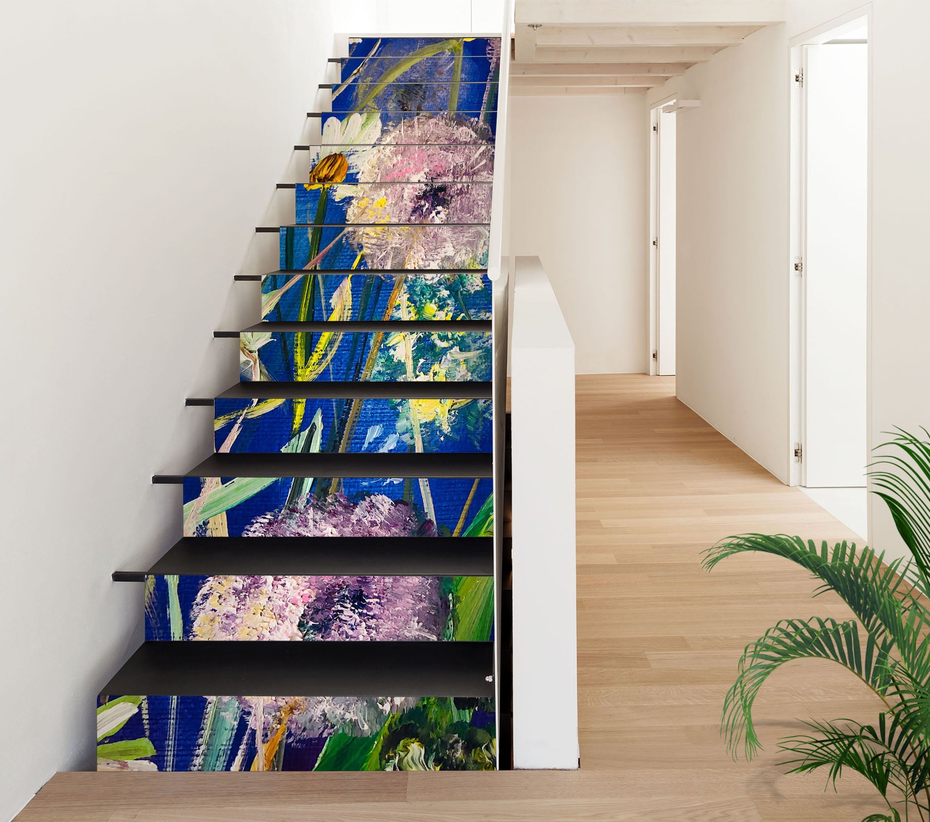3D Purple Dandelion 2009 Skromova Marina Stair Risers