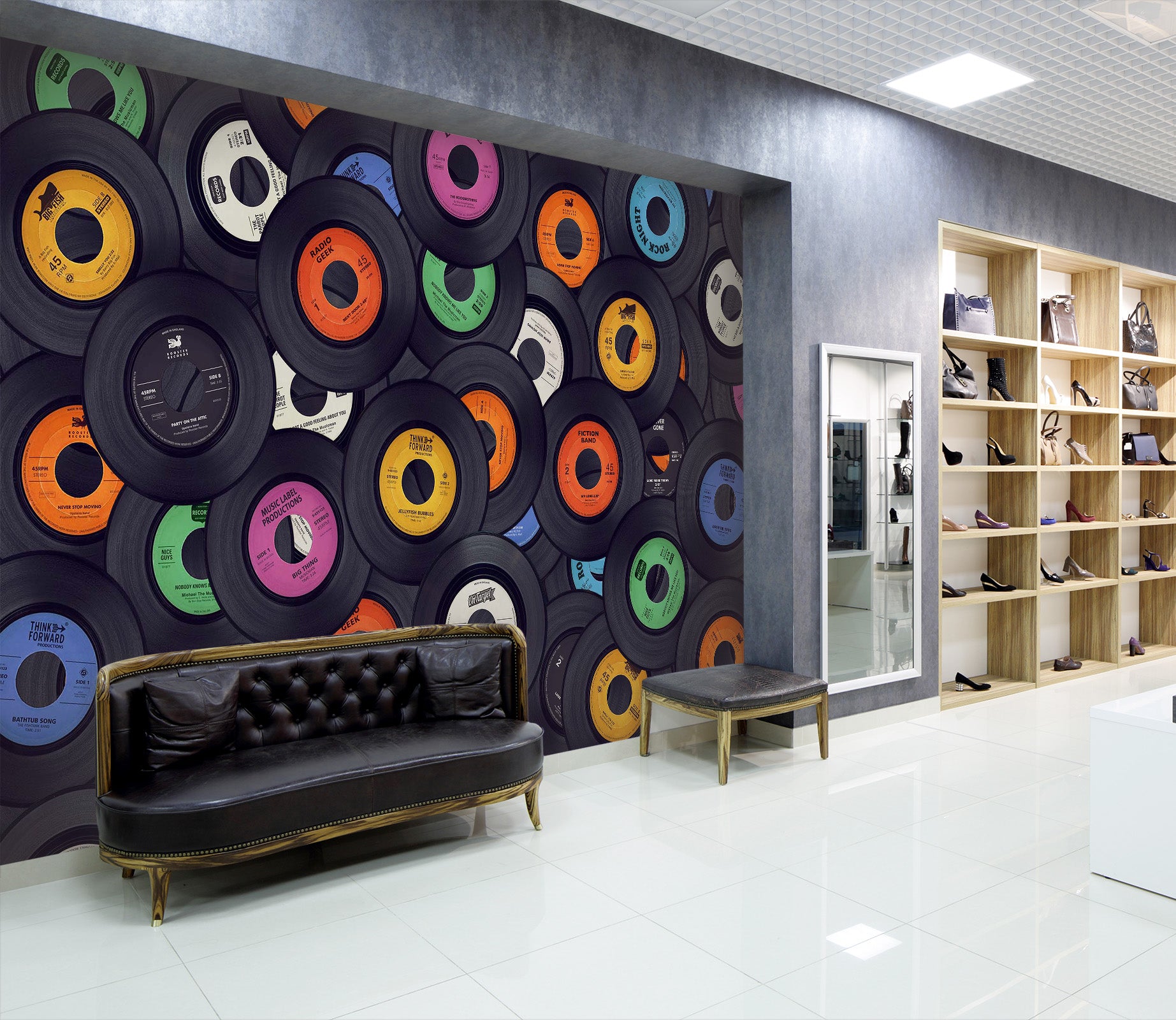 3D The record pattern 13 Wall Murals Wallpaper AJ Wallpaper 2
