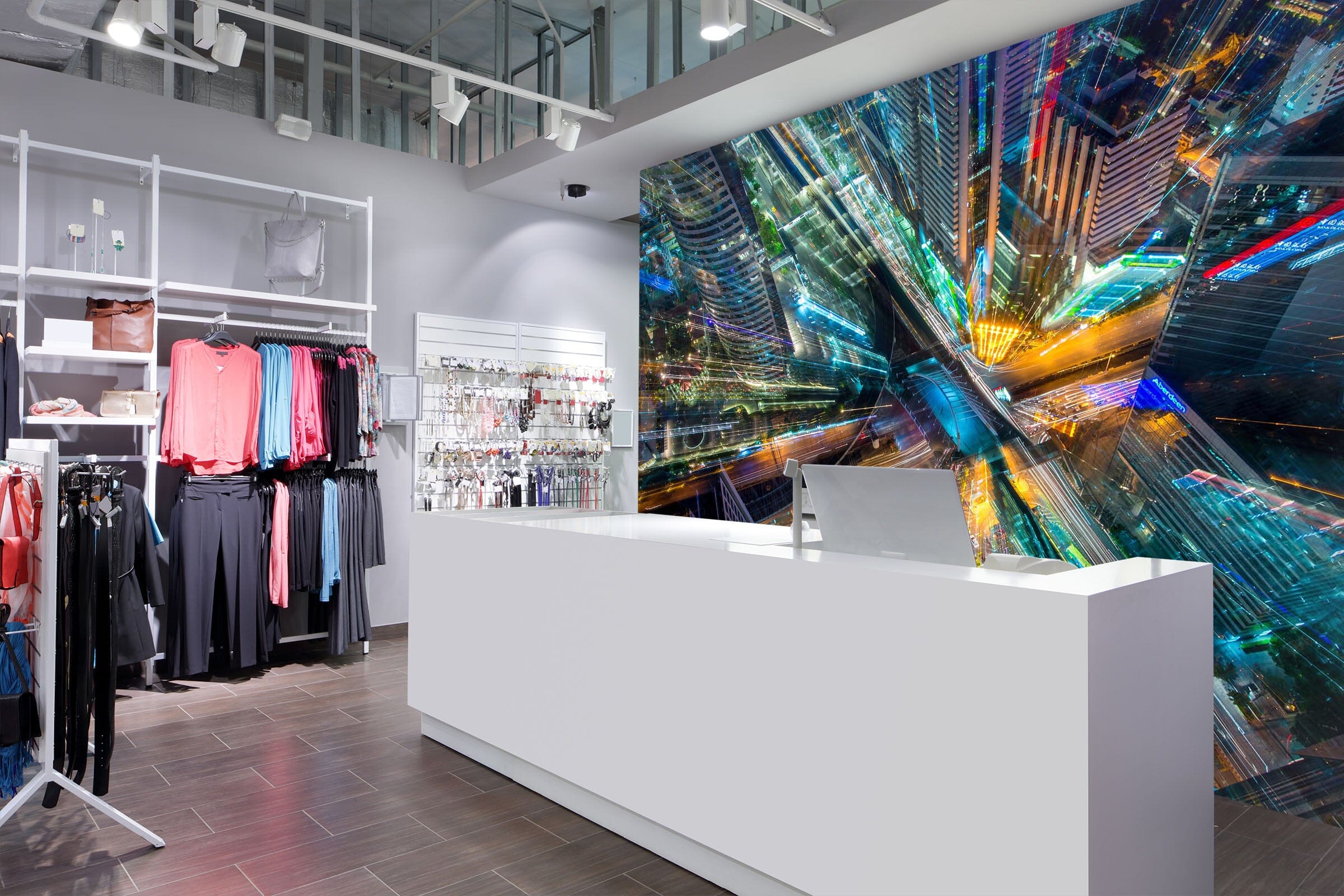 3D Night View City 117 Wall Murals Wallpaper AJ Wallpaper 2