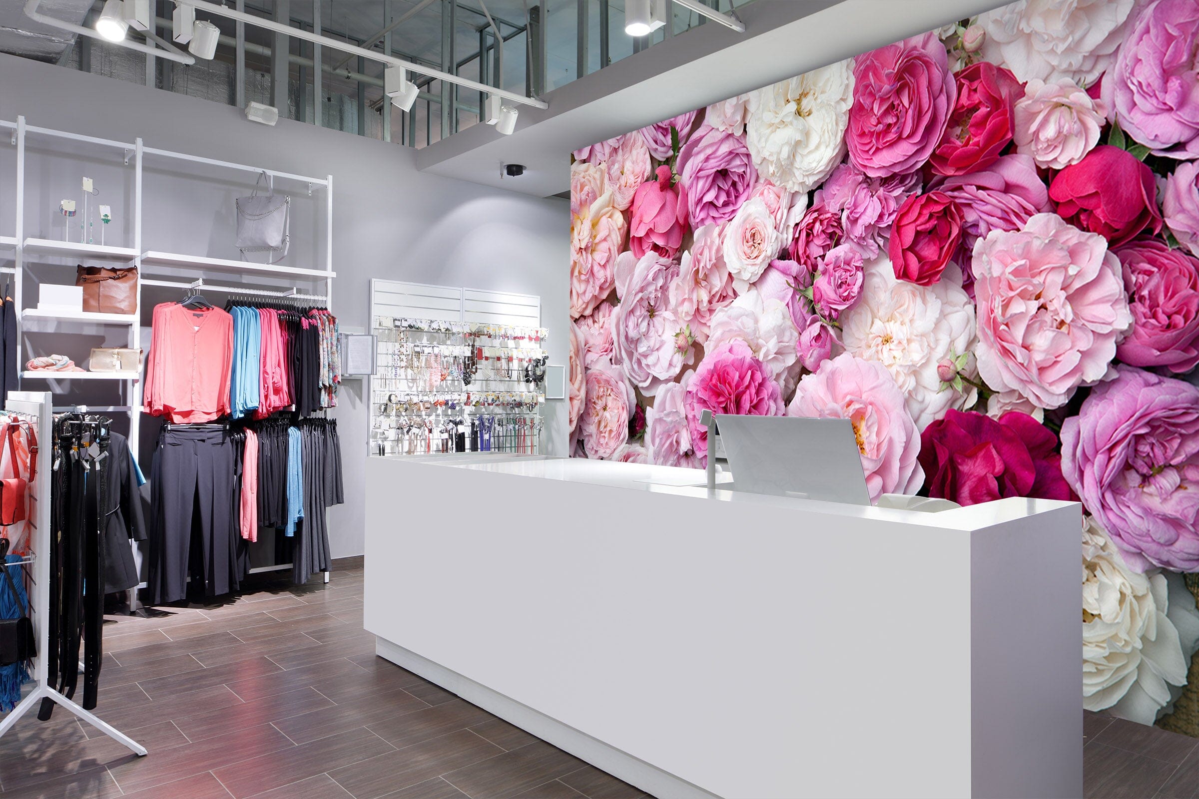 3D Pink Flower Sea 132 Wall Murals Wallpaper AJ Wallpaper 2