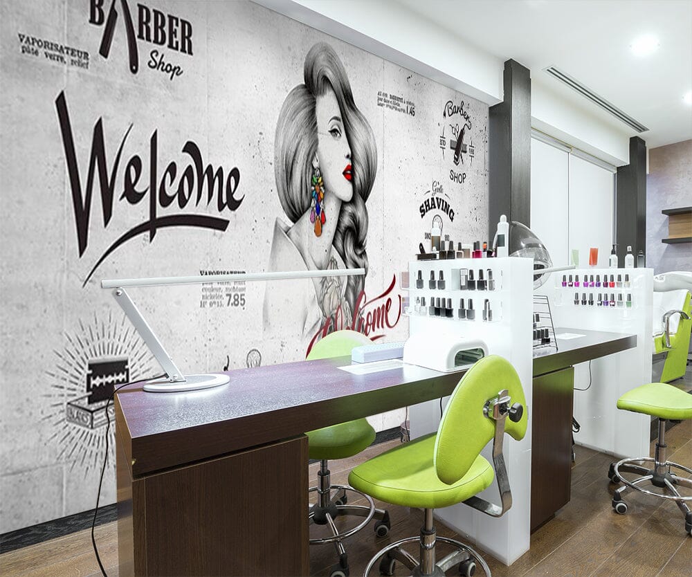 3D Short Hair Girl 1573 Wall Murals Wallpaper AJ Wallpaper 2