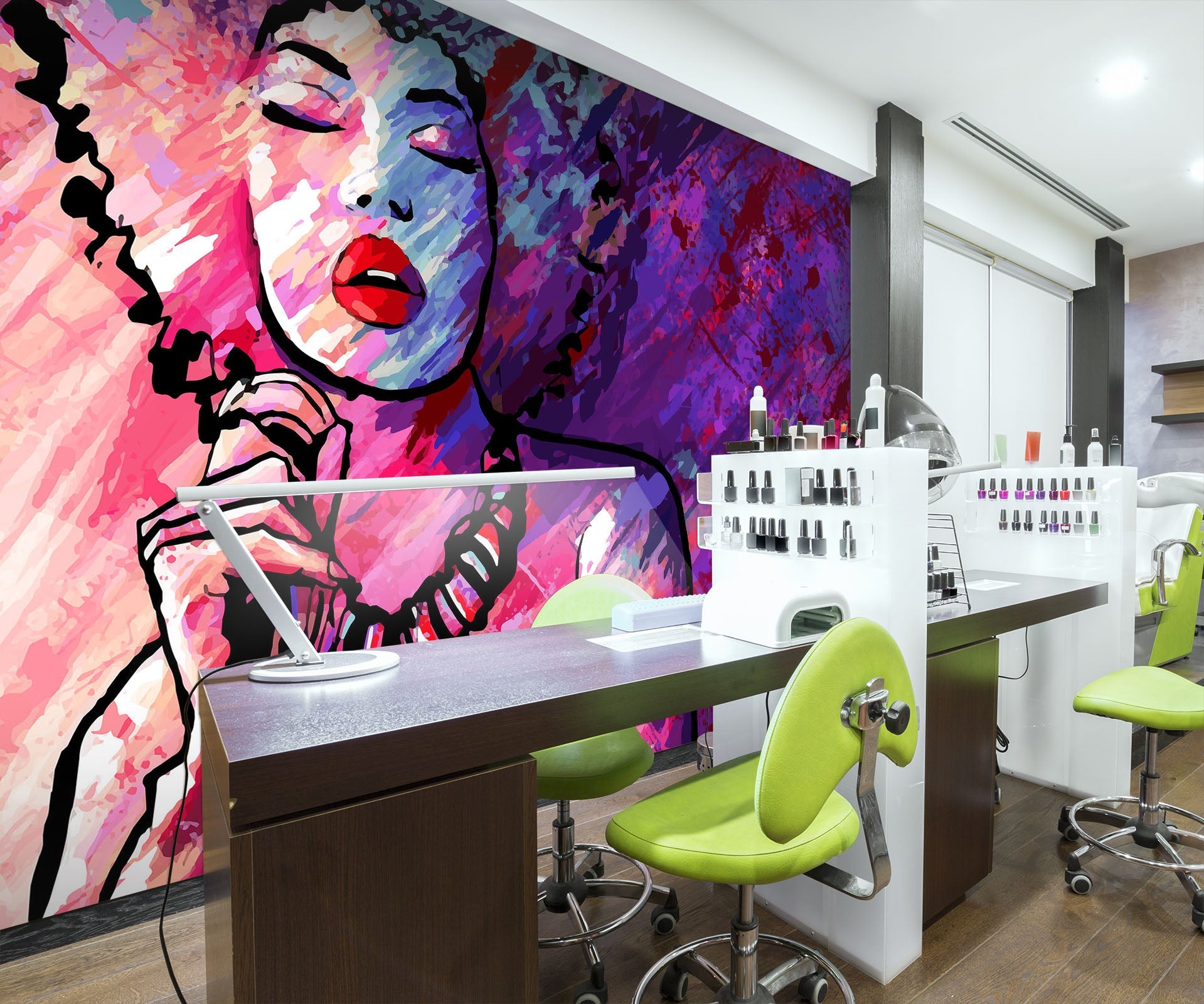 3D Wall Painting Girl 079 Wall Murals Wallpaper AJ Wallpaper 2