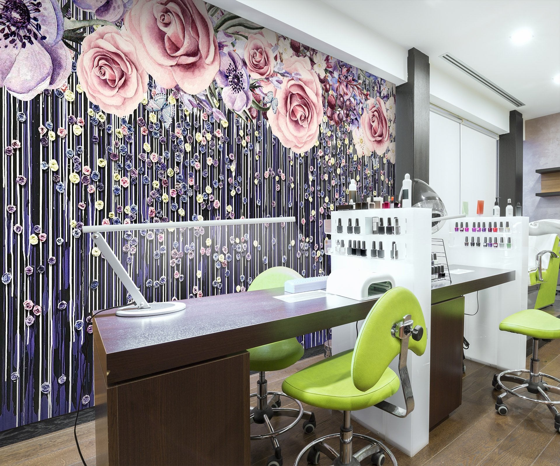 3D Flower Falling 52 Wall Murals Wallpaper AJ Wallpaper 2