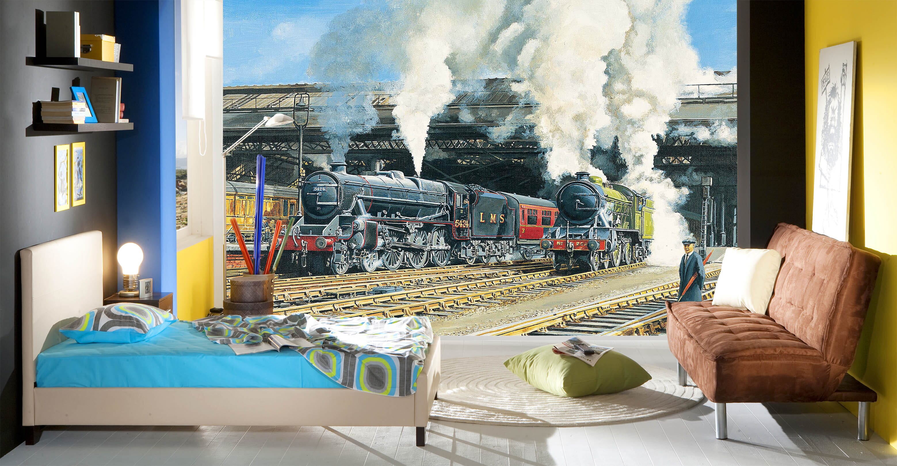 3D Full Steam Ahead 1023 Trevor Mitchell Wall Mural Wall Murals Wallpaper AJ Wallpaper 2