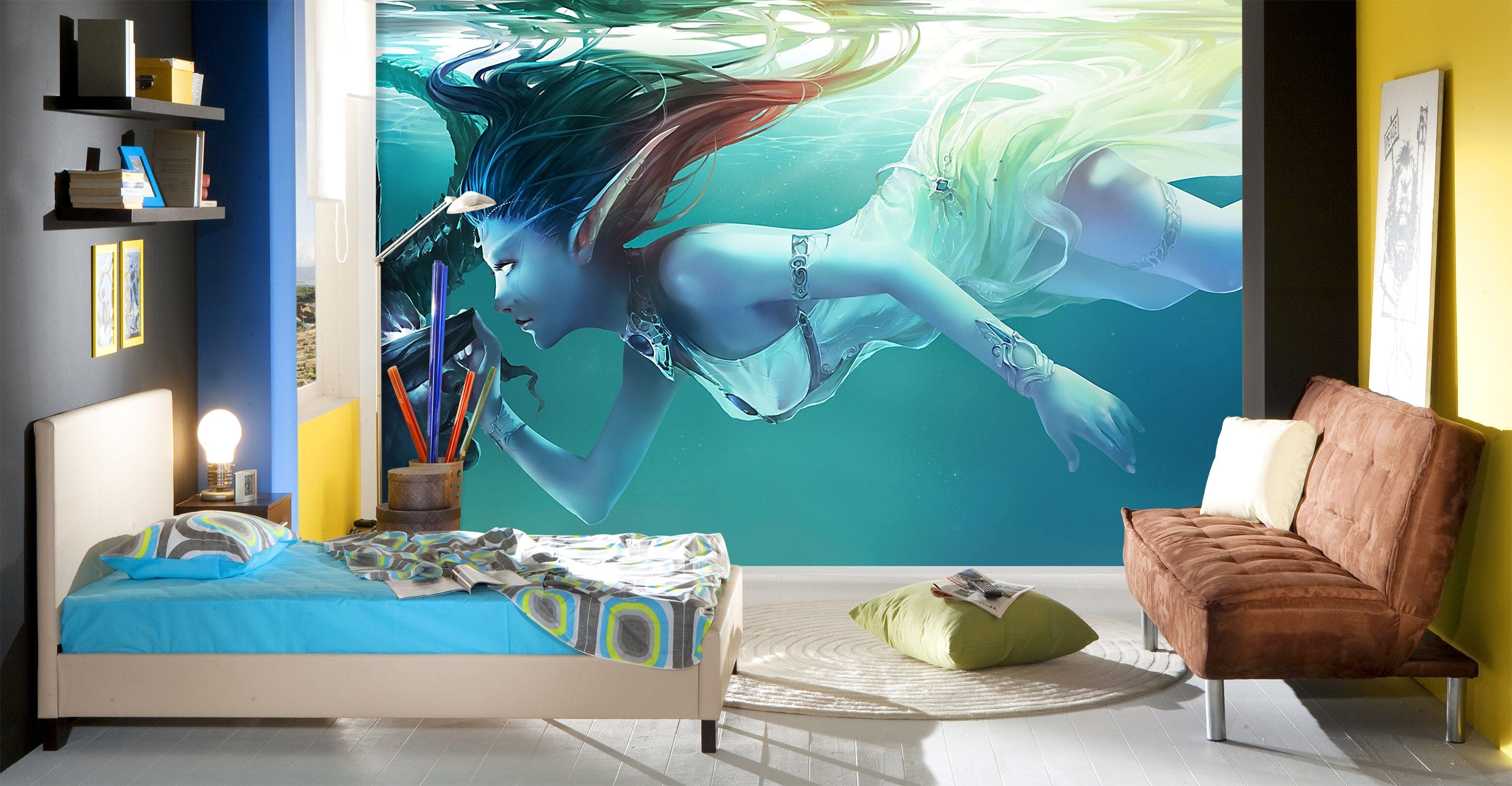 3D Girl Alien 1698 Wall Murals Wallpaper AJ Wallpaper 2
