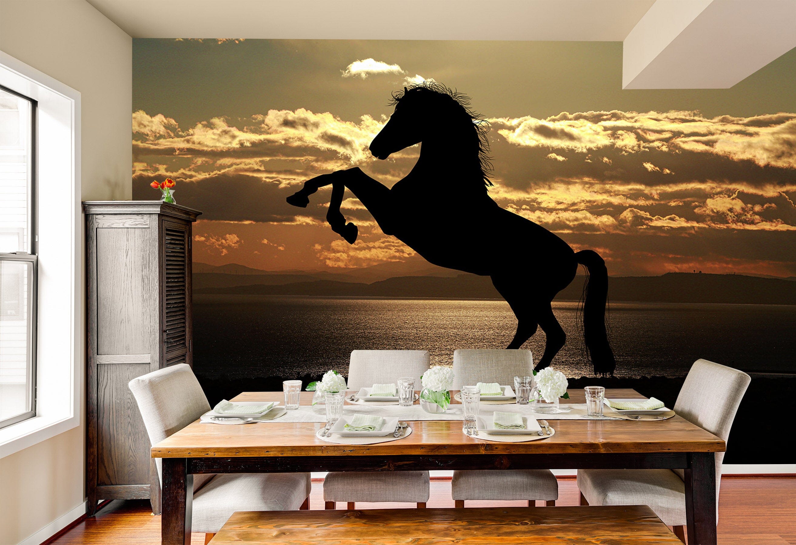 3D Horse Jumping 156 Wall Murals Wallpaper AJ Wallpaper 2