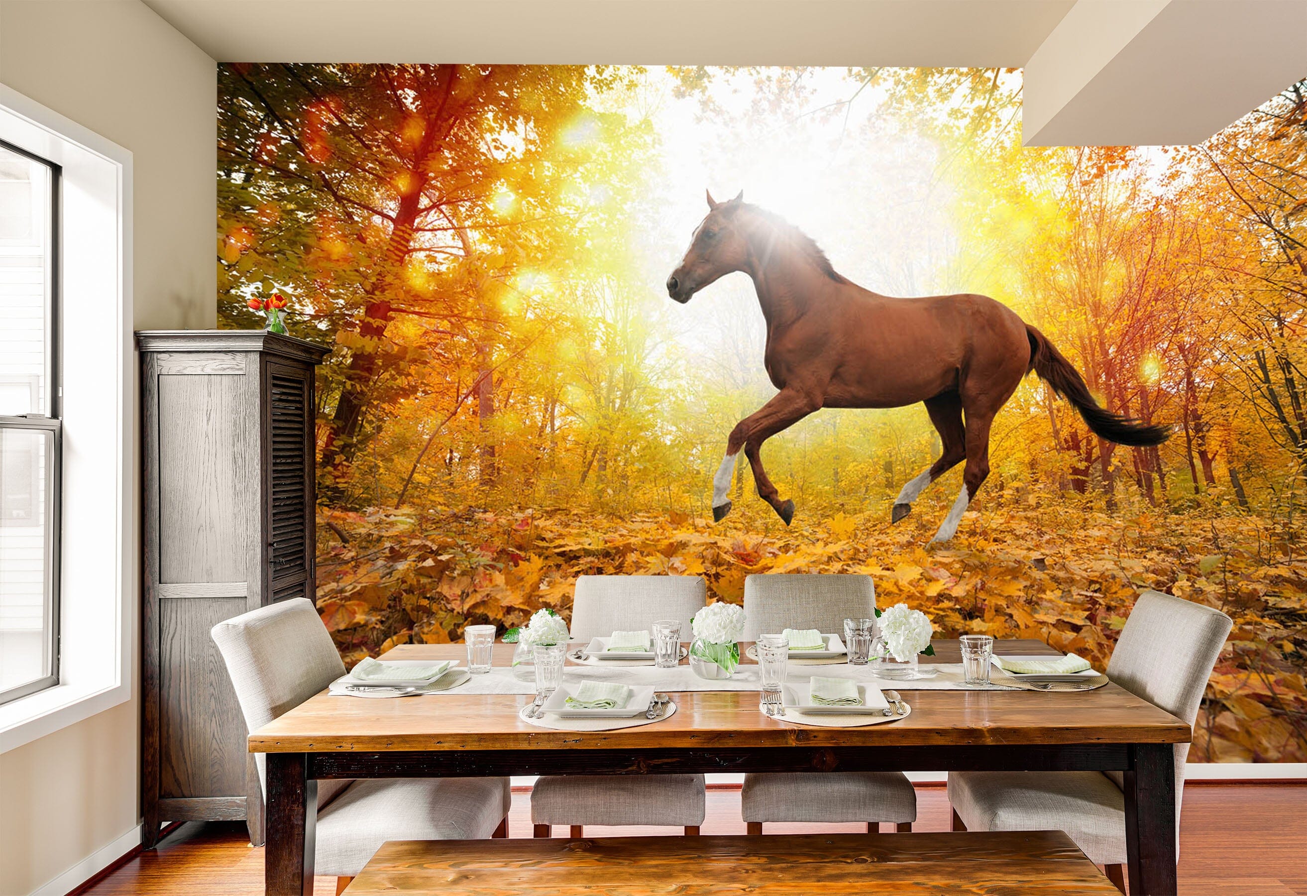 3D Maple Horse 190 Wall Murals Wallpaper AJ Wallpaper 2