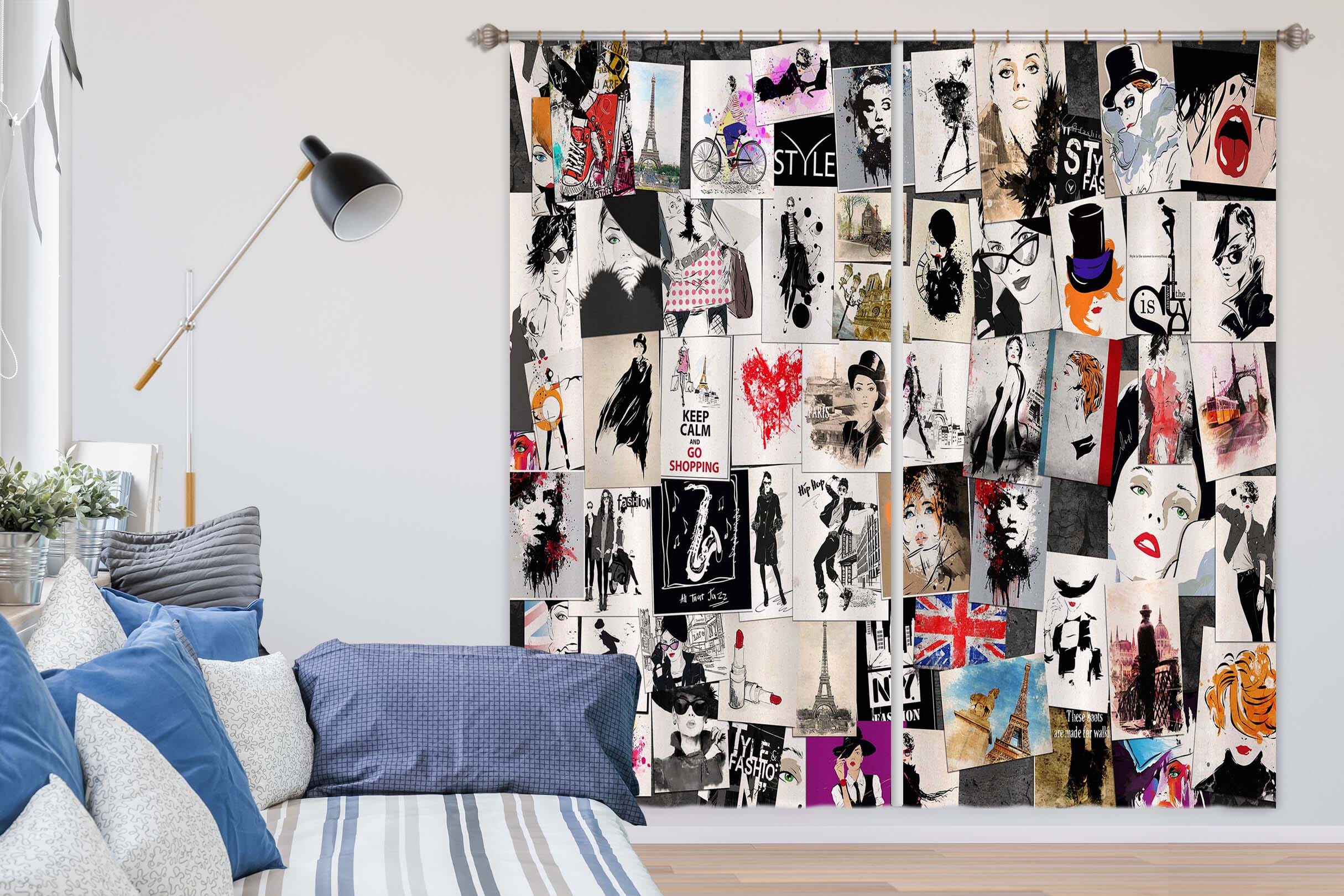 3D Girl Photo 107 Curtains Drapes Wallpaper AJ Wallpaper