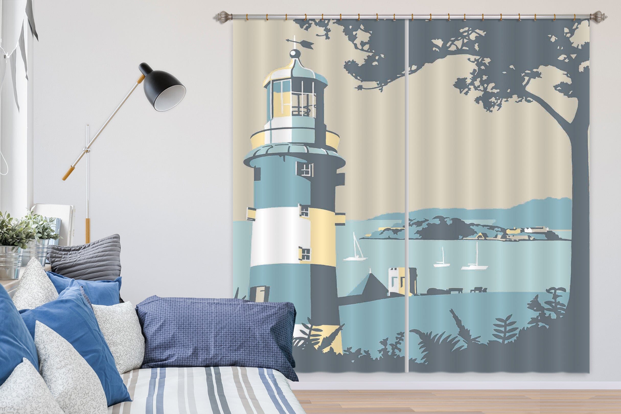 3D Plymouth 129 Steve Read Curtain Curtains Drapes Curtains AJ Creativity Home