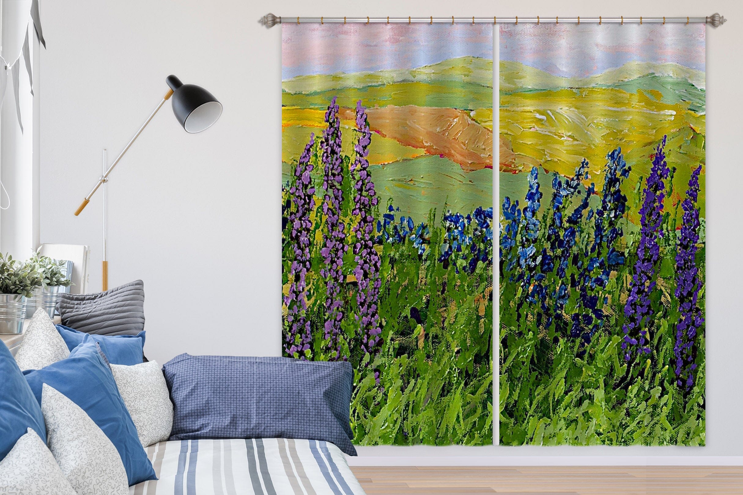 3D Prairie Wildflower 151 Allan P. Friedlander Curtain Curtains Drapes Curtains AJ Creativity Home