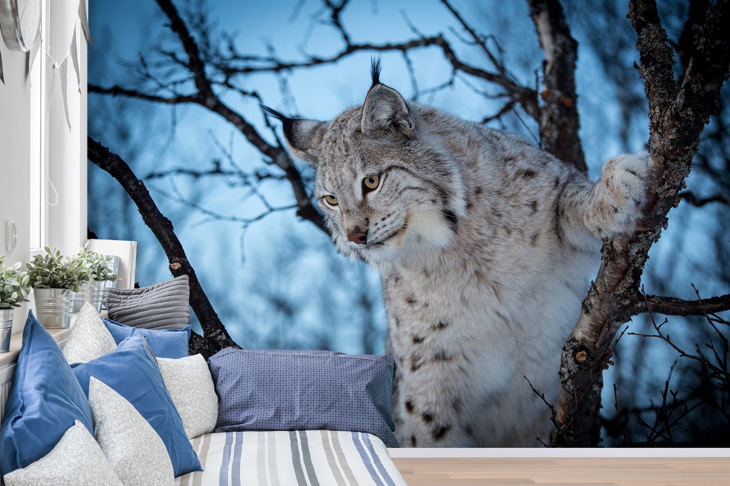 3D Leopard Cat Tree 204 Wall Murals Wallpaper AJ Wallpaper 2