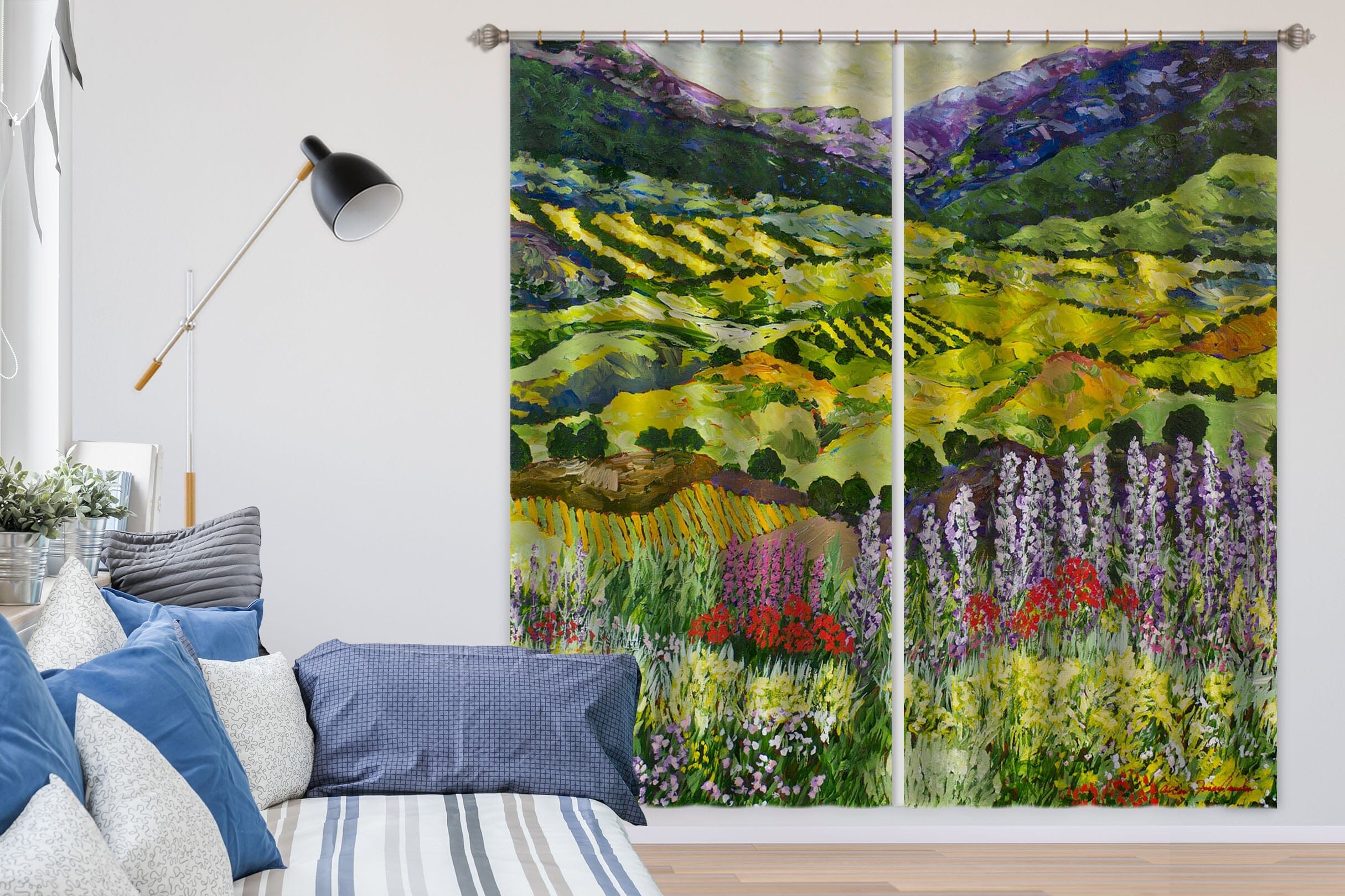 3D Valley Blossoms 168 Allan P. Friedlander Curtain Curtains Drapes Curtains AJ Creativity Home