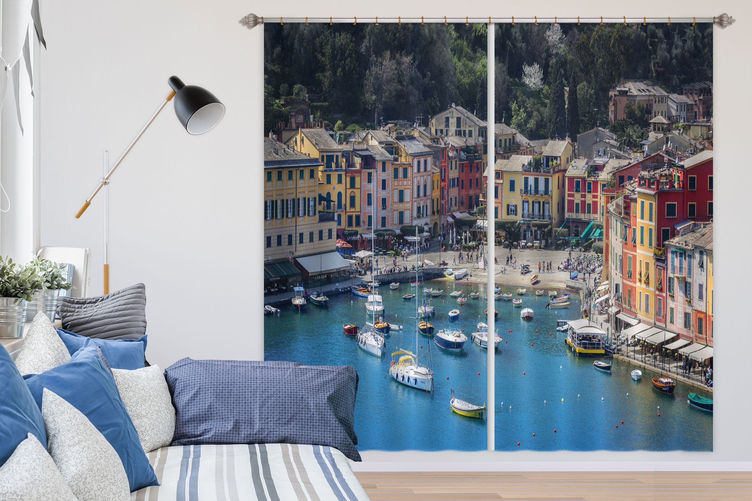 3D River Ship 169 Marco Carmassi Curtain Curtains Drapes Curtains AJ Creativity Home