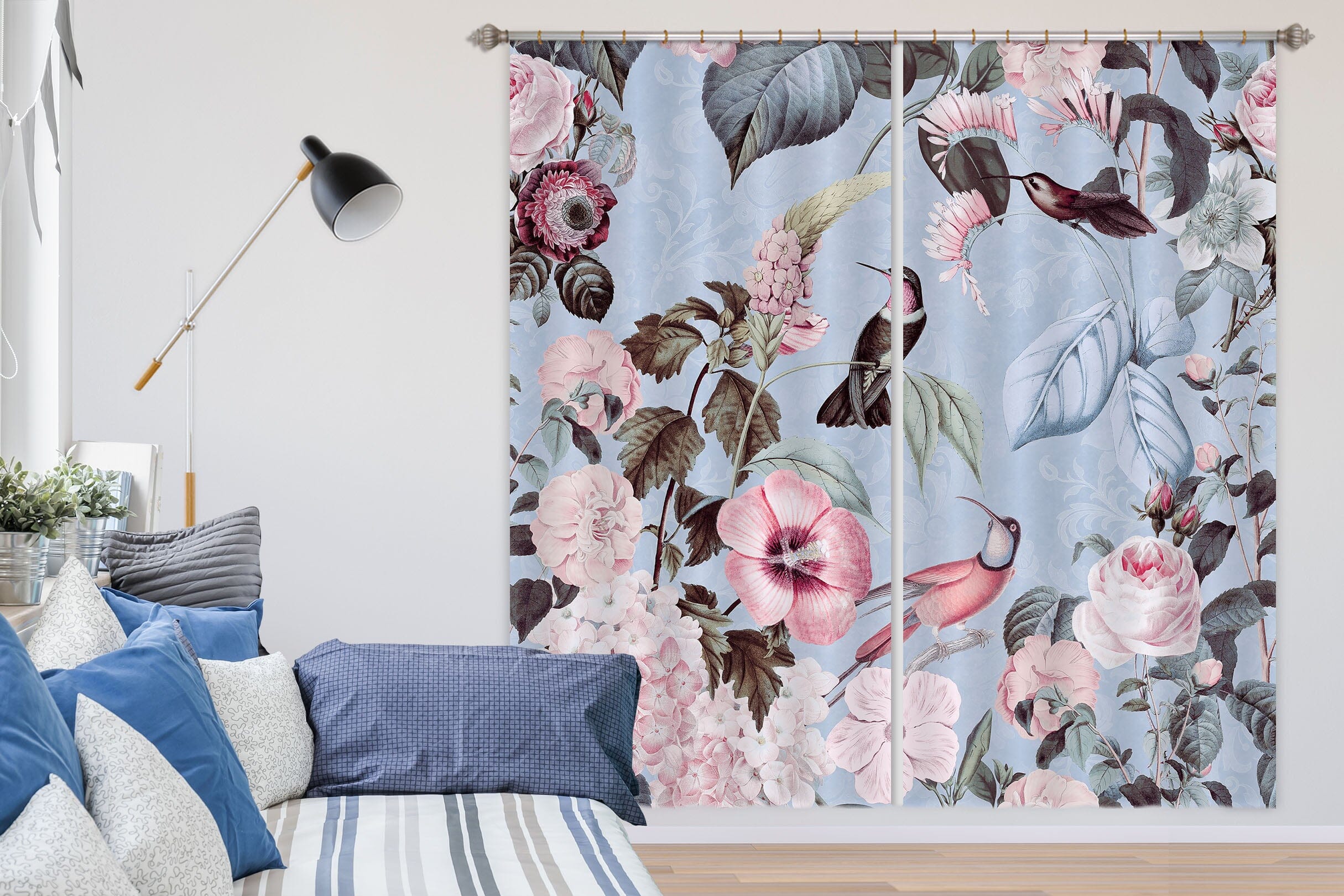 3D Flowers Home 061 Andrea haase Curtain Curtains Drapes Curtains AJ Creativity Home