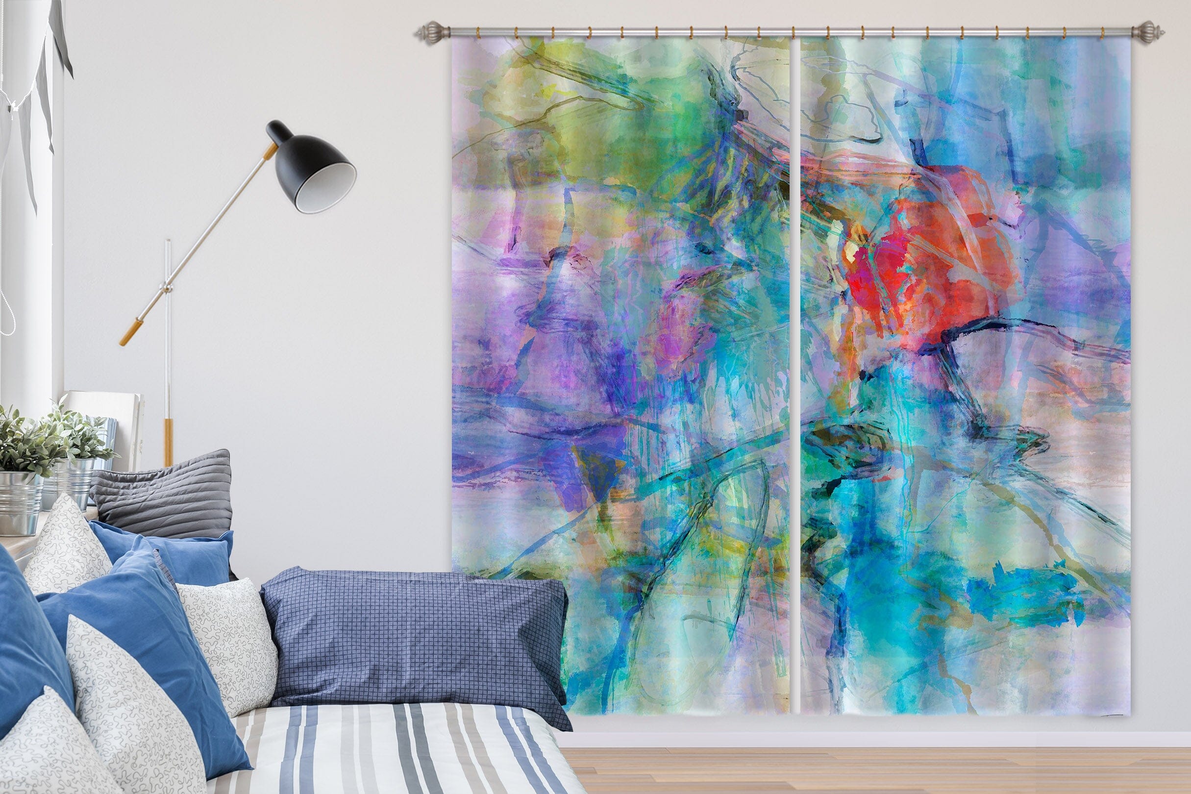 3D Beautiful Color 225 Michael Tienhaara Curtain Curtains Drapes Curtains AJ Creativity Home