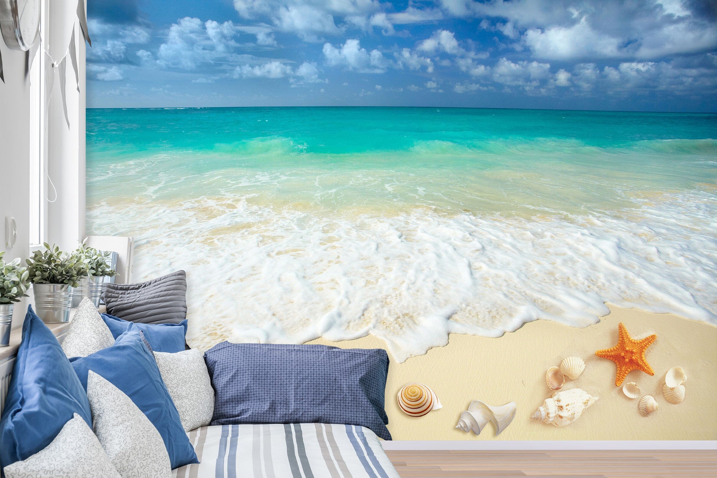 3D Beach Shells 1447 Wall Murals Wallpaper AJ Wallpaper 2
