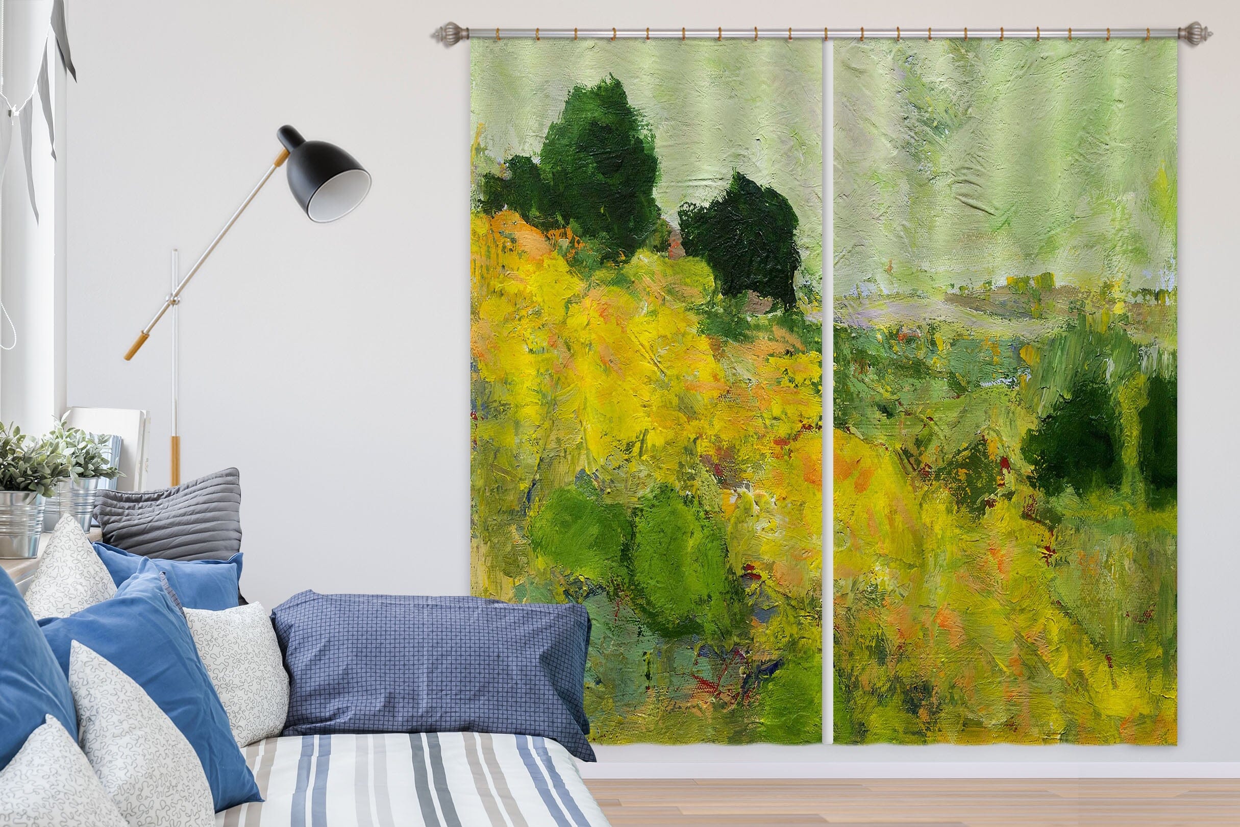 3D Golden Plant 233 Allan P. Friedlander Curtain Curtains Drapes Curtains AJ Creativity Home