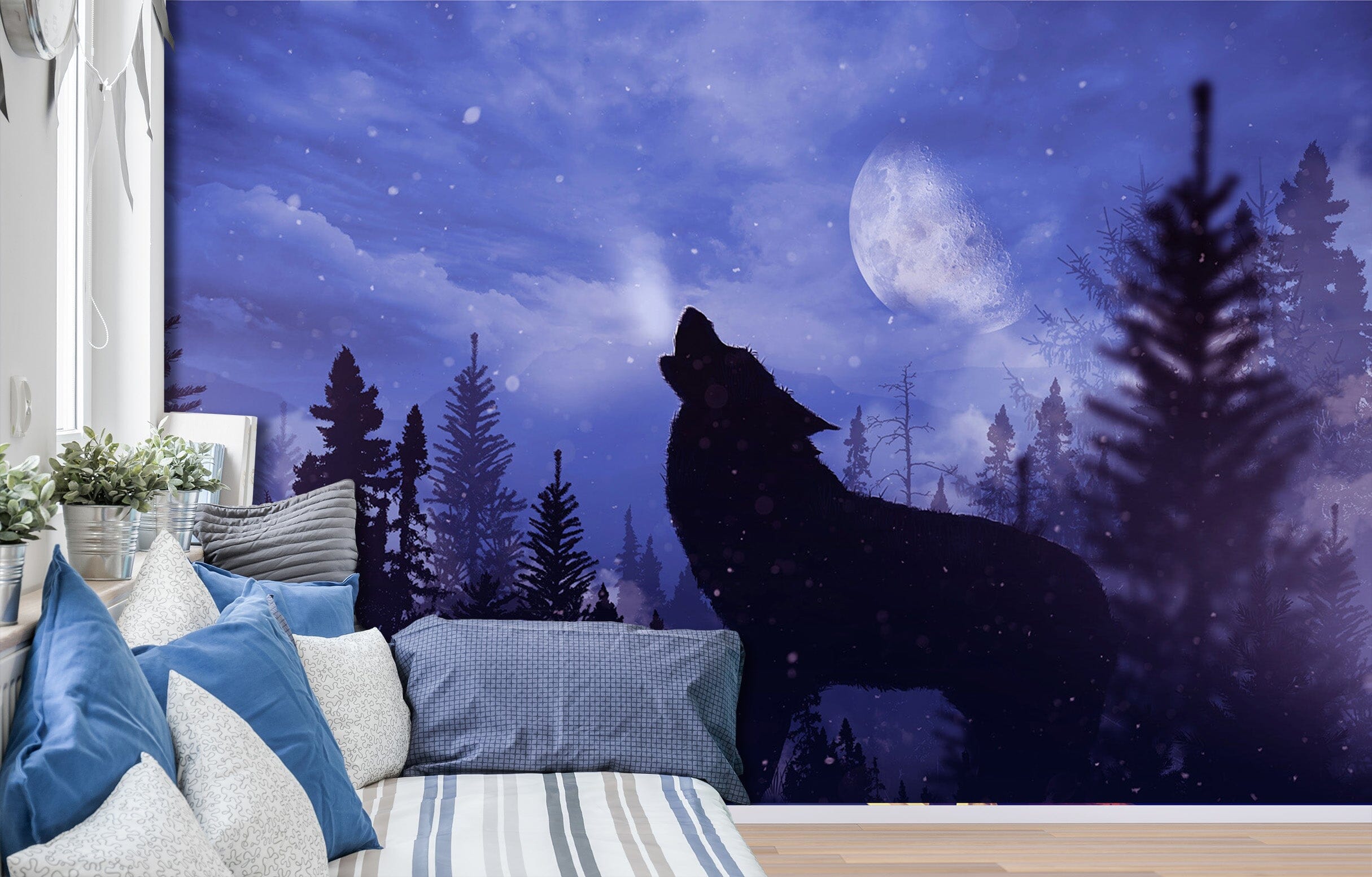 3D Forest Wolf 353 Wall Murals Wallpaper AJ Wallpaper 2