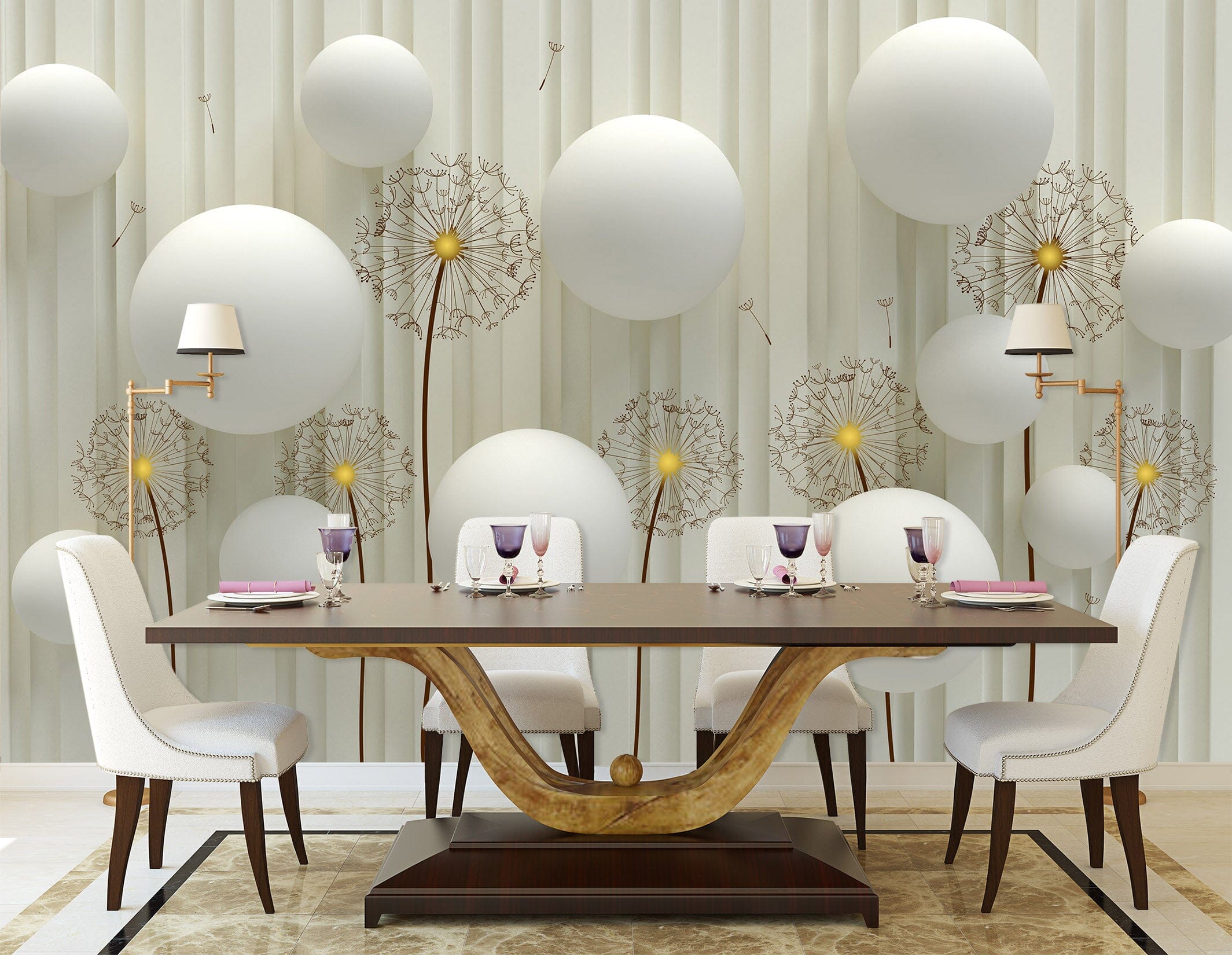 3D White Sphere 1481 Wall Murals Wallpaper AJ Wallpaper 2