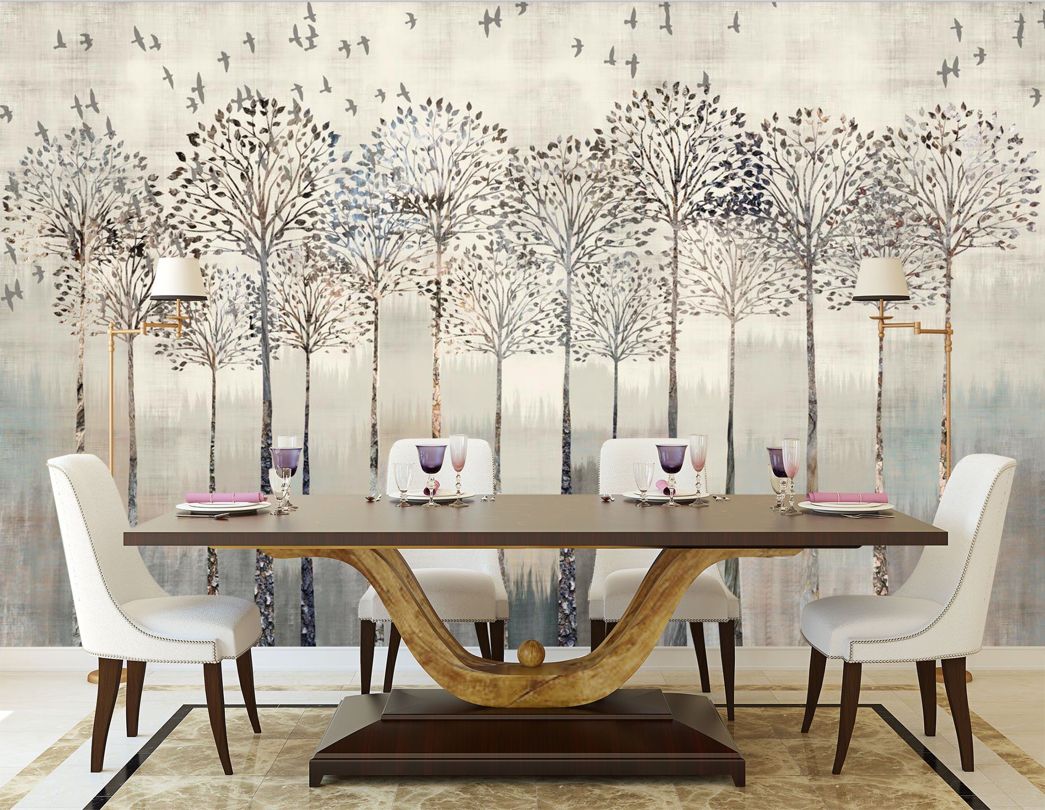 3D Long Tree Leaf 494 Wallpaper AJ Wallpaper 2