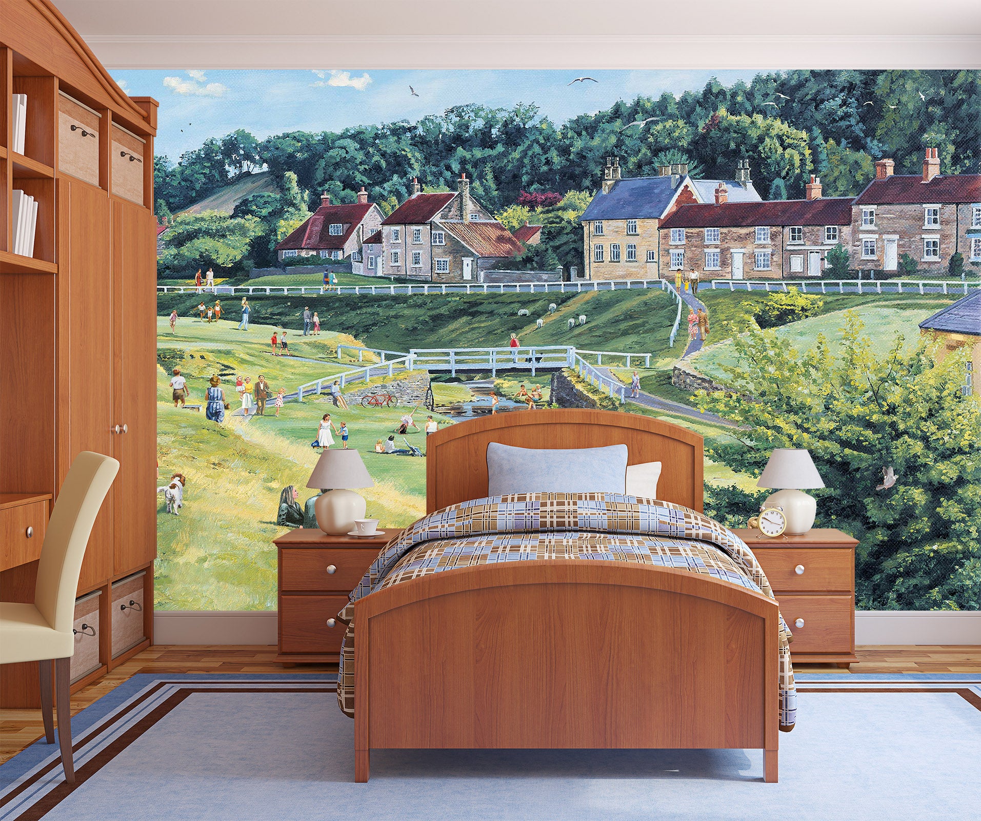 3D Lawn House 8925 Trevor Mitchell Wall Mural Wall Murals
