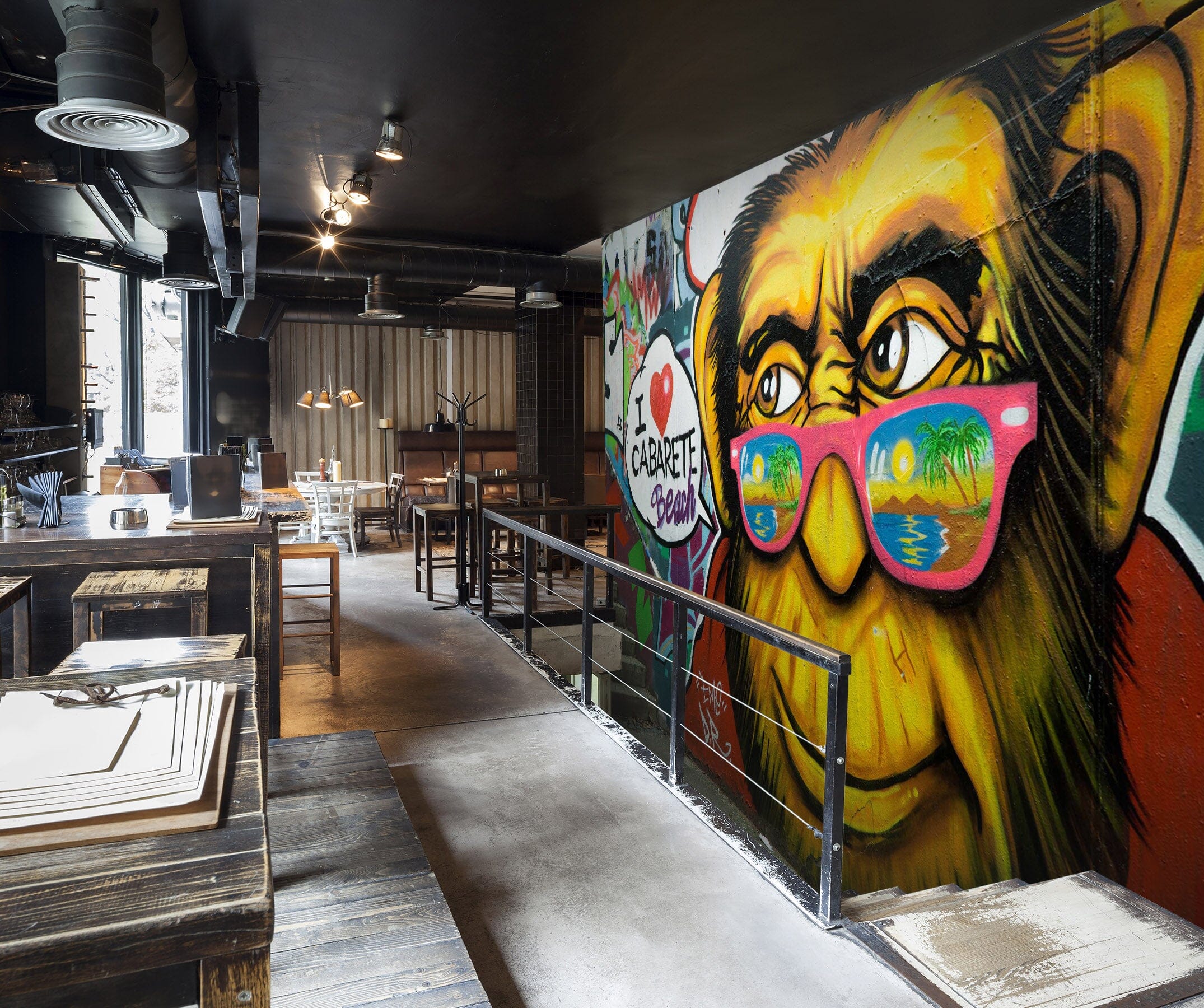 3D Color Graffiti 2034 Wall Murals Wallpaper AJ Wallpaper 2