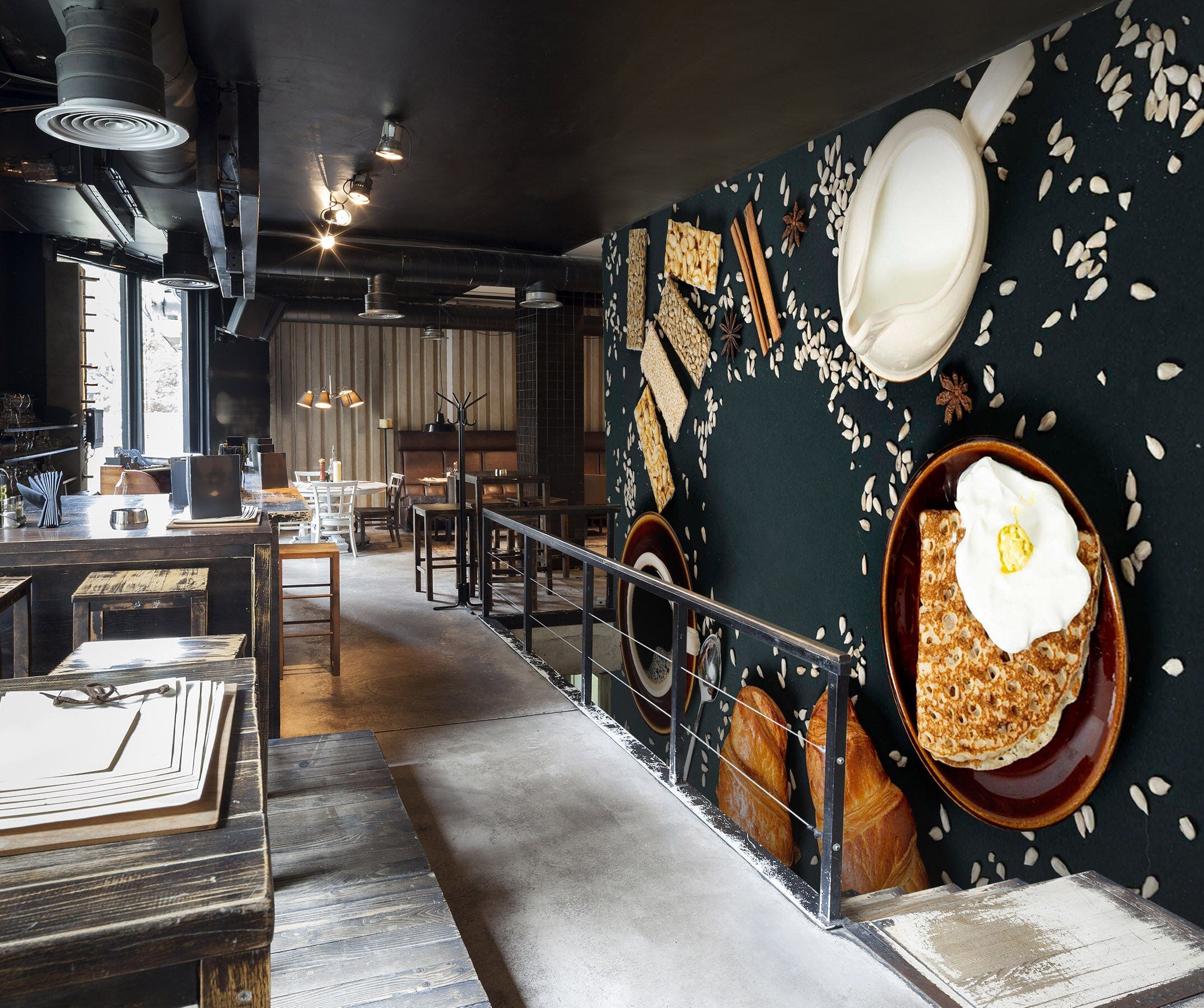 3D Coffee Bread 1456 Wall Murals Wallpaper AJ Wallpaper 2