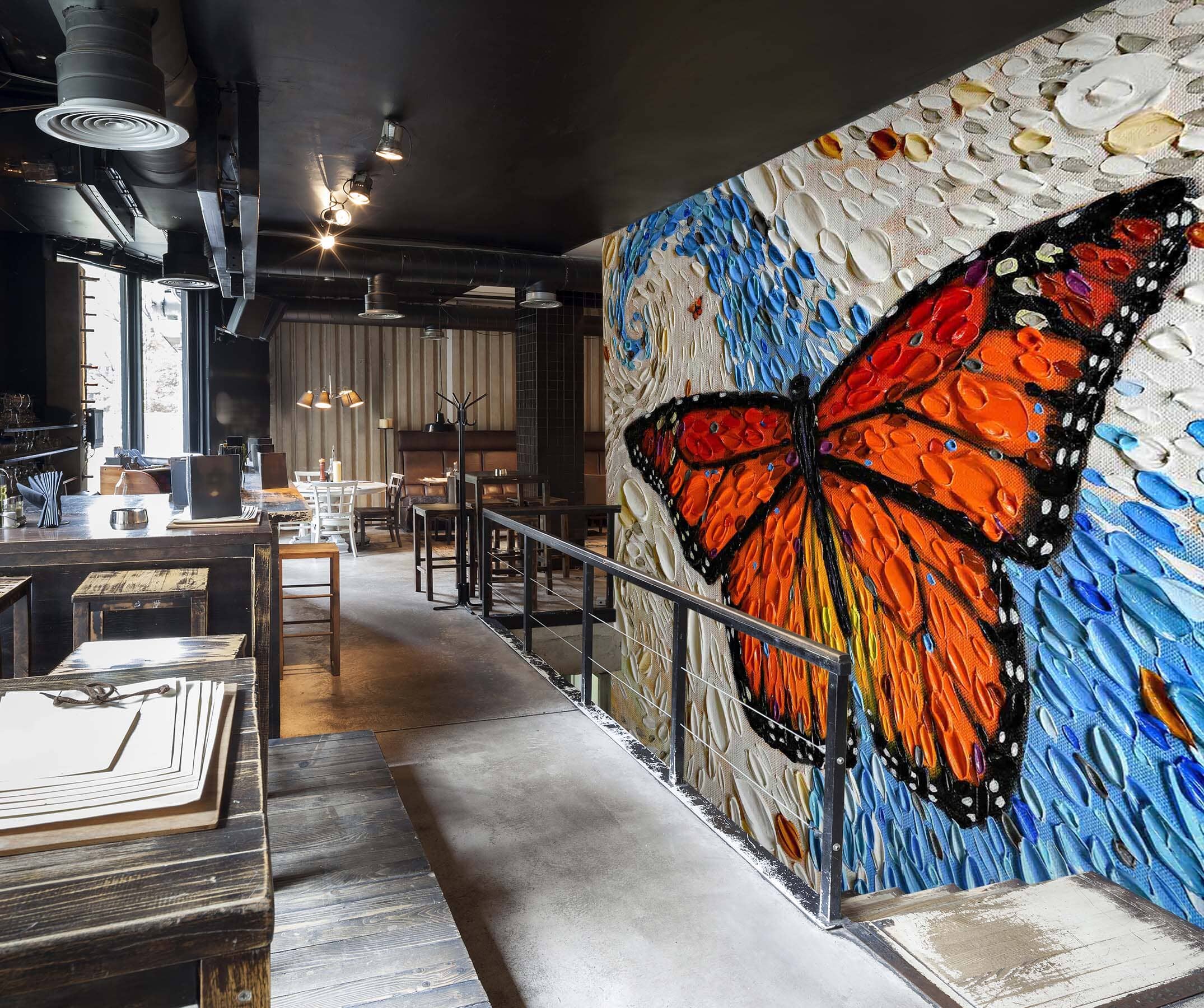 3D Spring Butterfly 1420 Dena Tollefson Wall Mural Wall Murals Wallpaper AJ Wallpaper 2