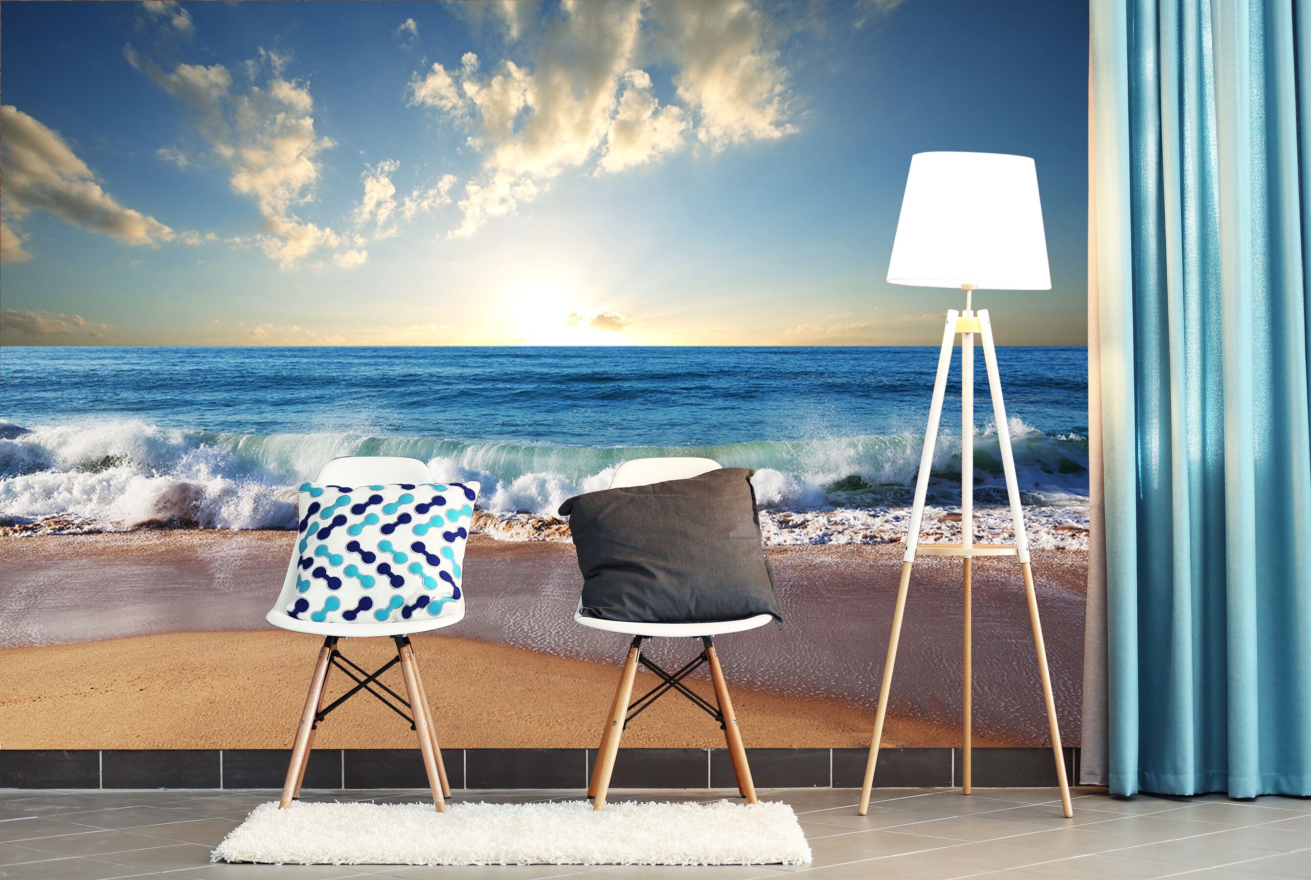 3D Sea Beach 112 Wall Murals Wallpaper AJ Wallpaper 2