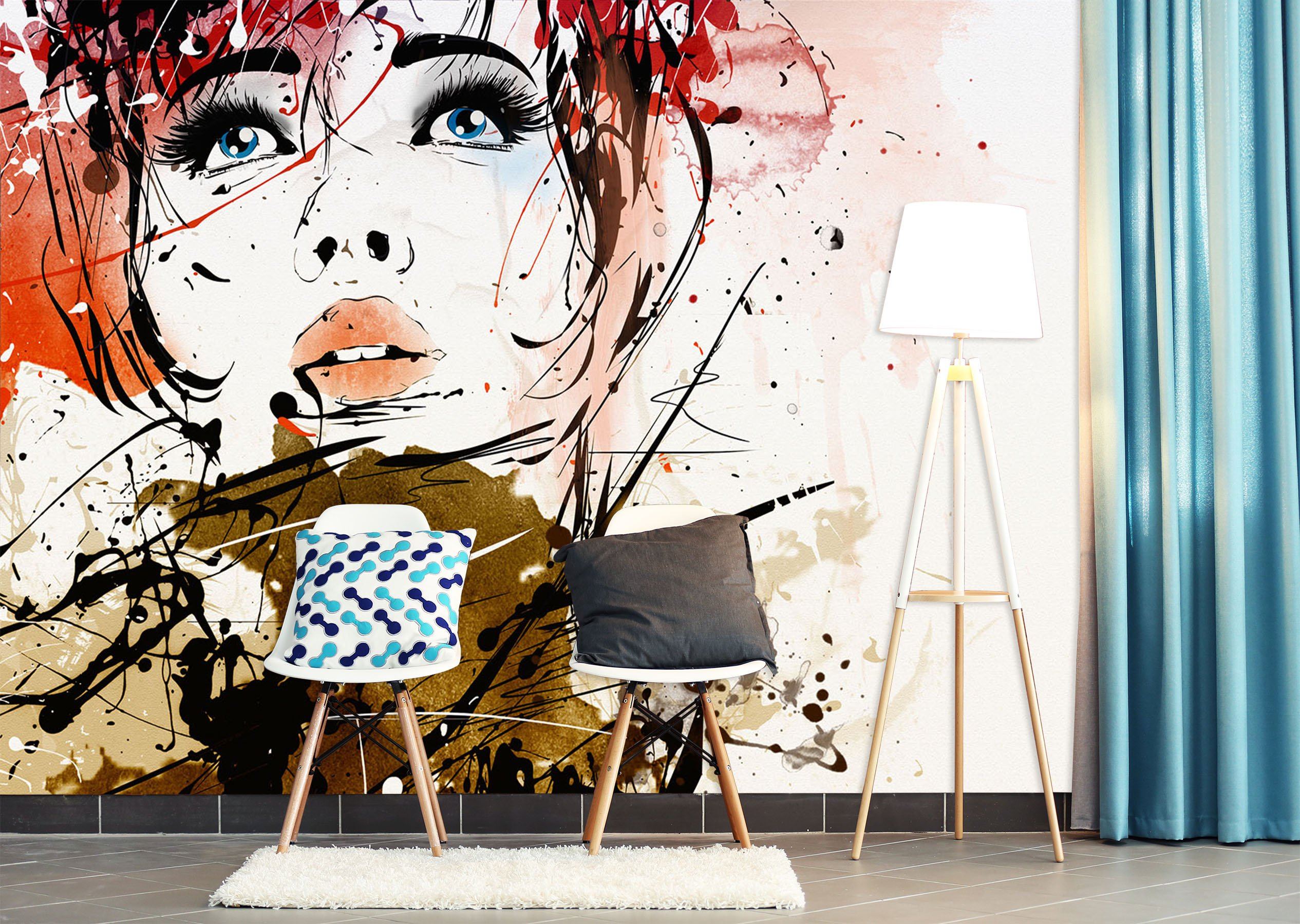 3D Gouache Woman 667 Wallpaper AJ Wallpaper 2