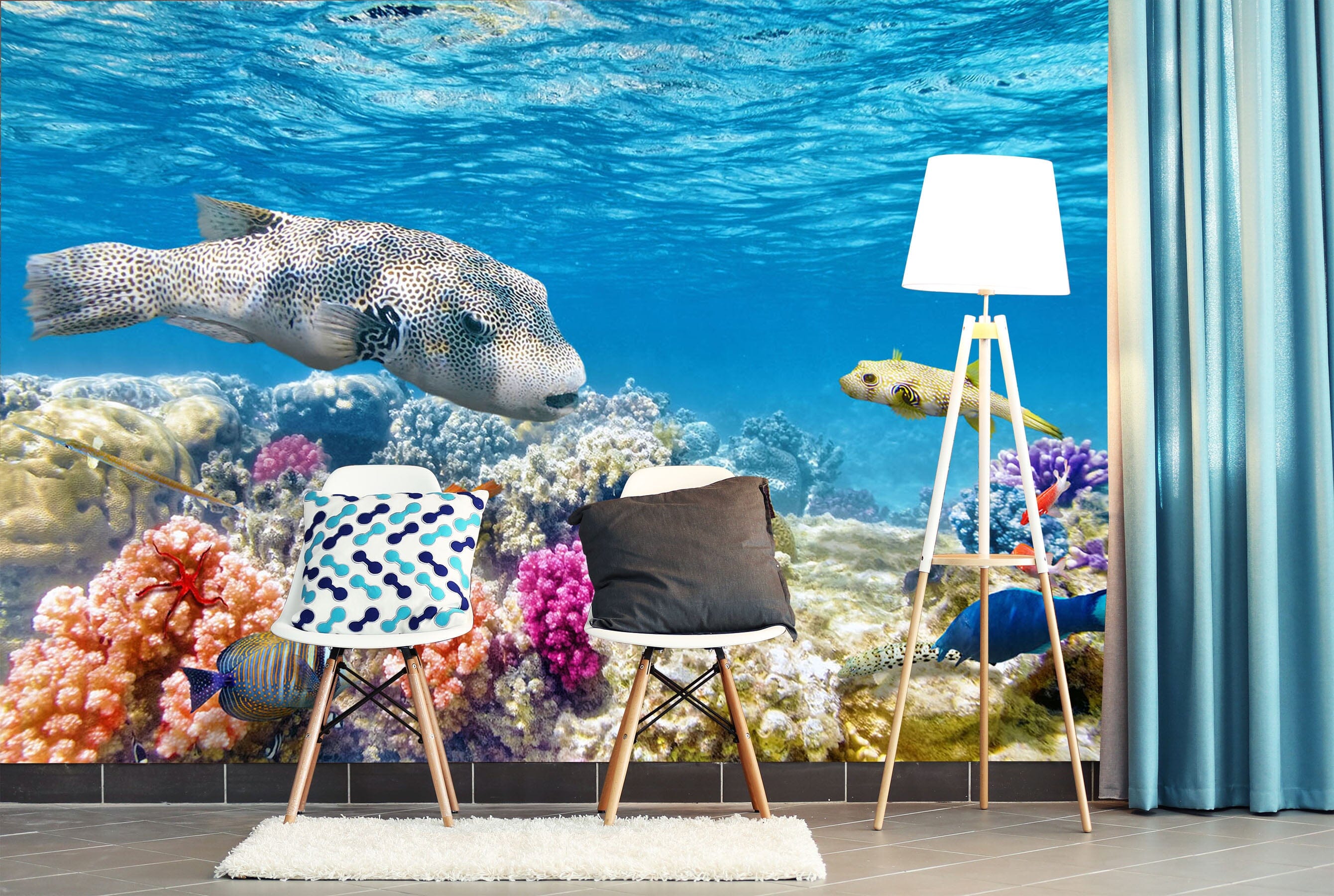 3D Coral Fish 241 Wall Murals Wallpaper AJ Wallpaper 2