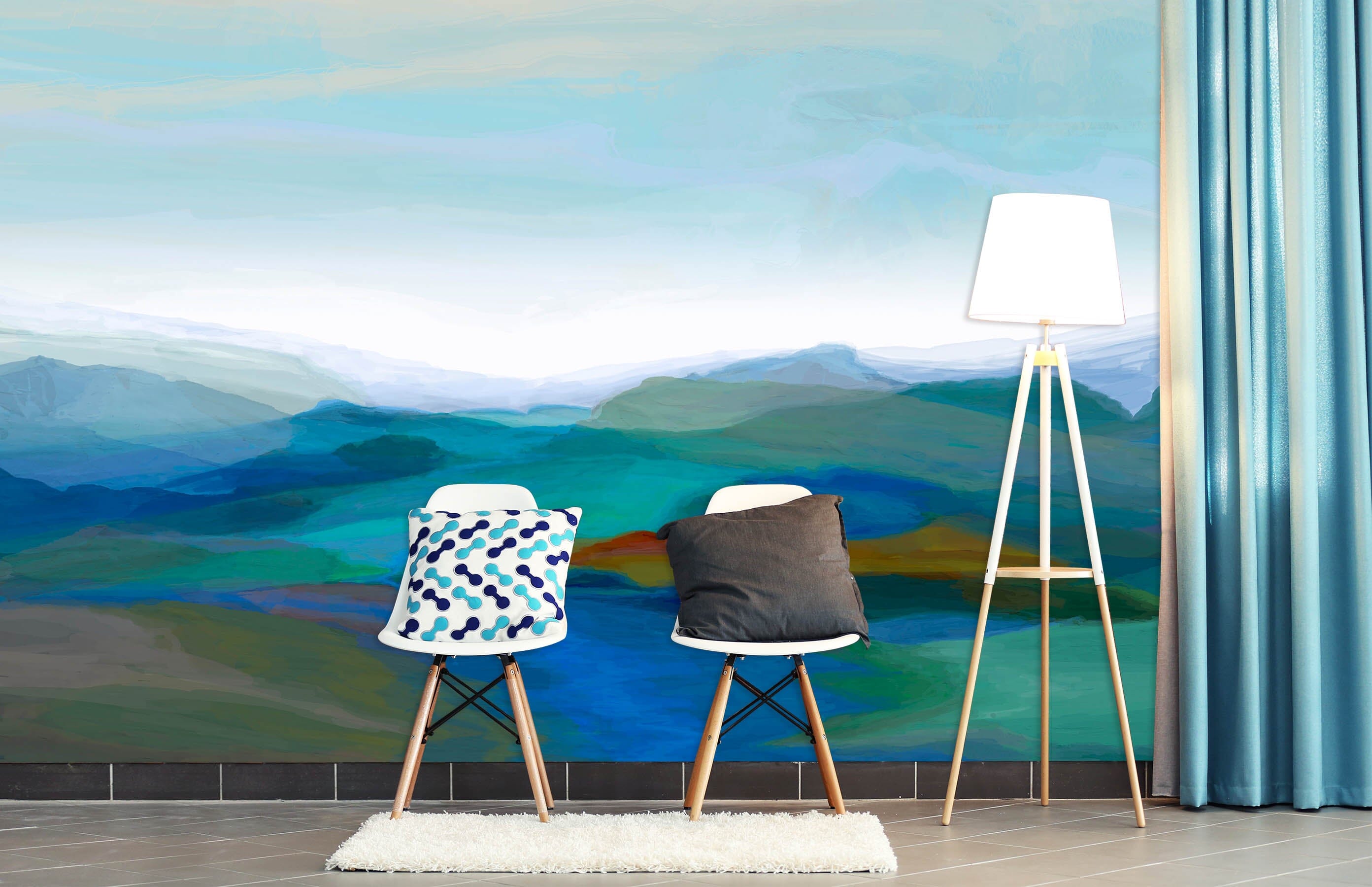 3D Valley Undulation 1420 Michael Tienhaara Wall Mural Wall Murals Wallpaper AJ Wallpaper 2