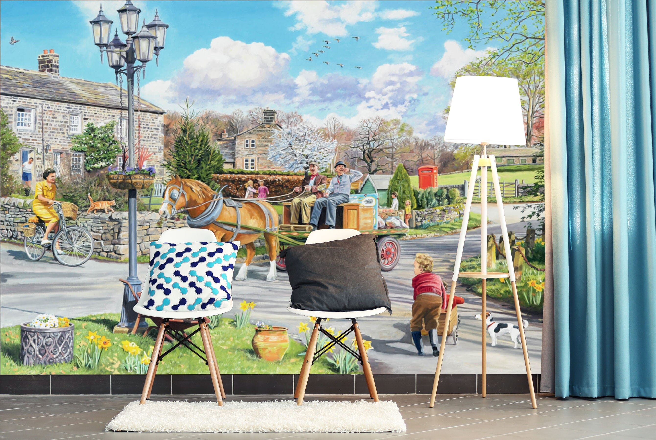 3D Carriage 1047 Trevor Mitchell Wall Mural Wall Murals Wallpaper AJ Wallpaper 2