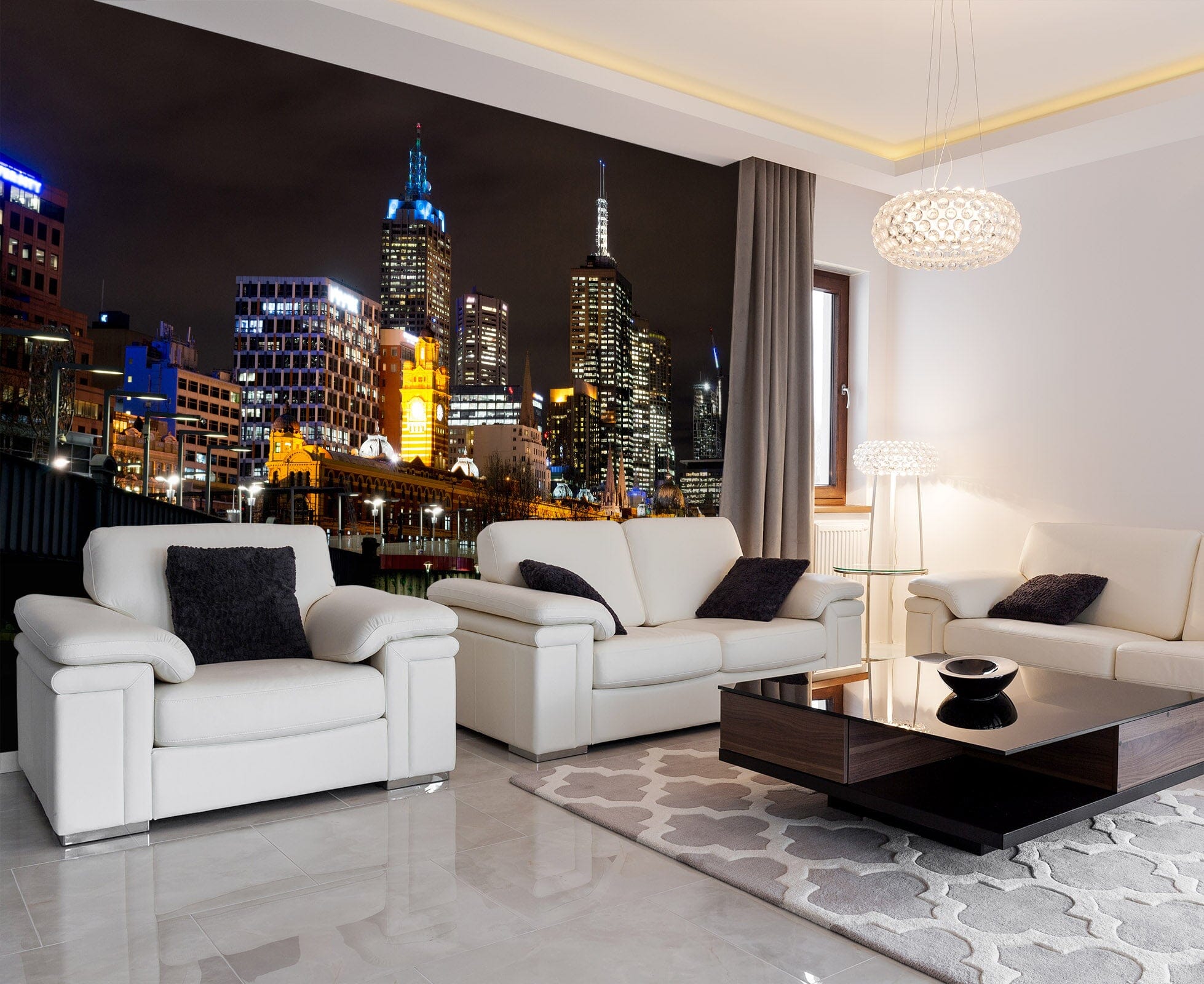 3D Night Building 1126 Wall Murals Wallpaper AJ Wallpaper 2