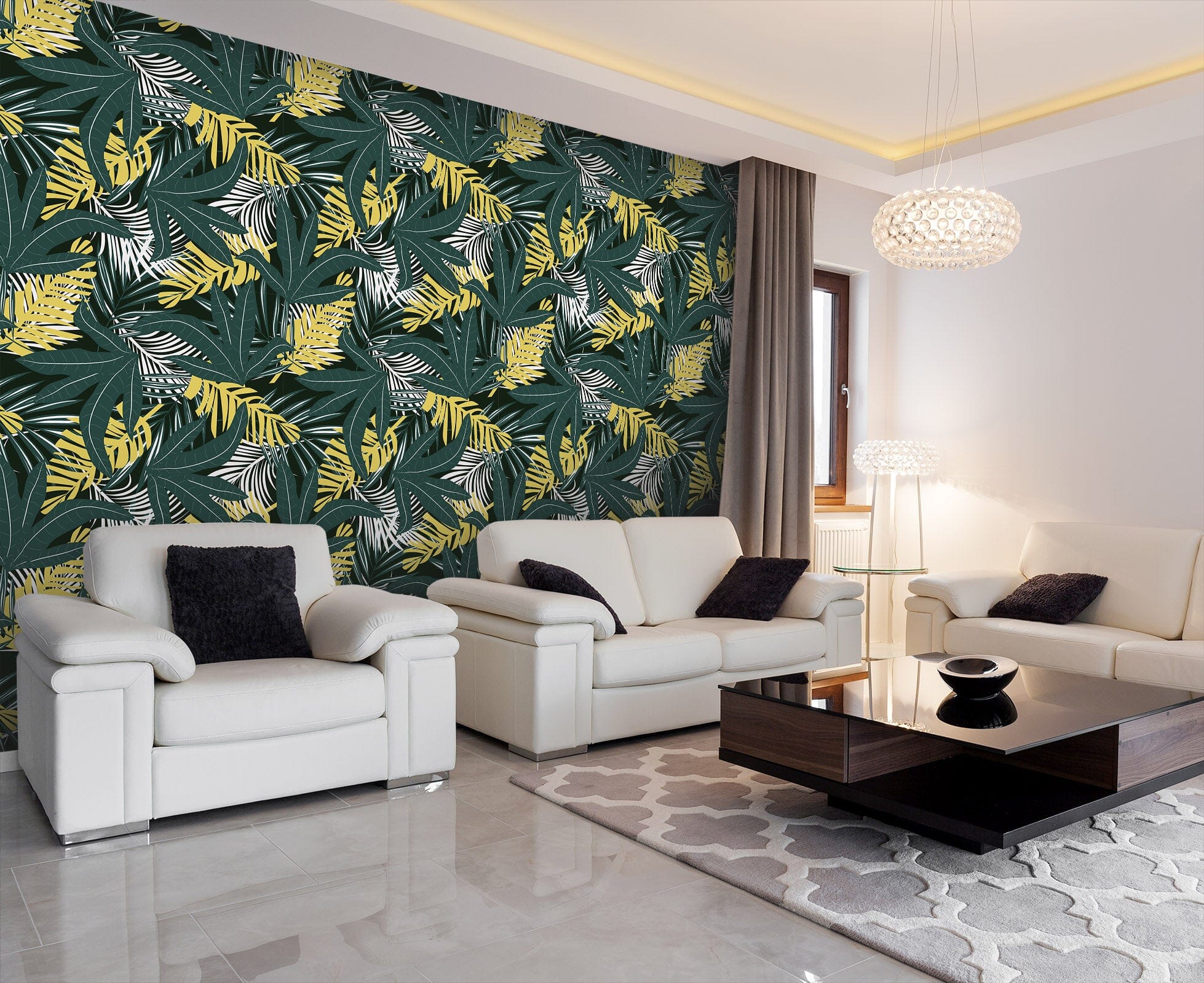 3D Green Plant Leaves 13 Wall Murals Wallpaper AJ Wallpaper 2