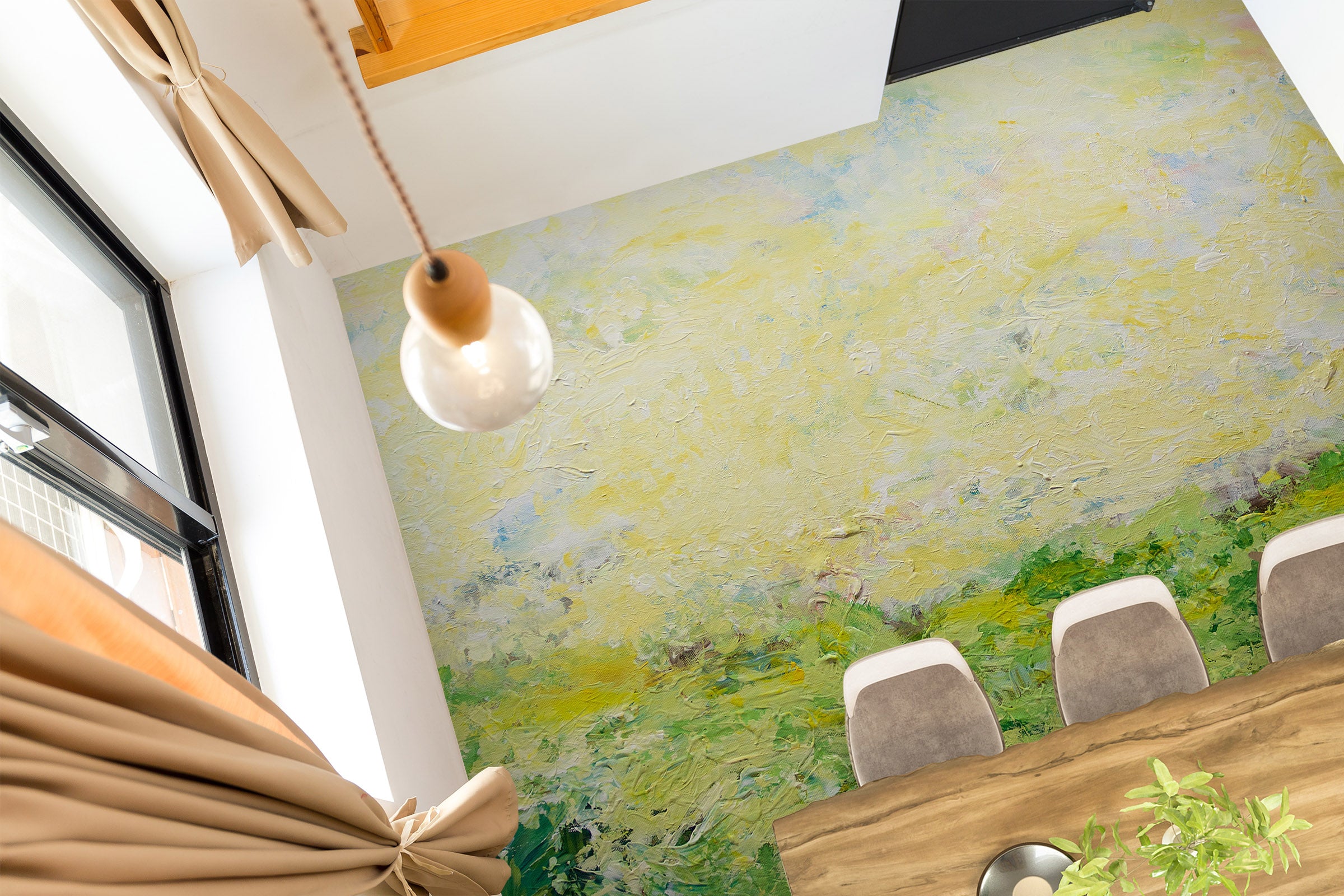 3D Green Paint Grass Pattern 9501 Allan P. Friedlander Floor Mural