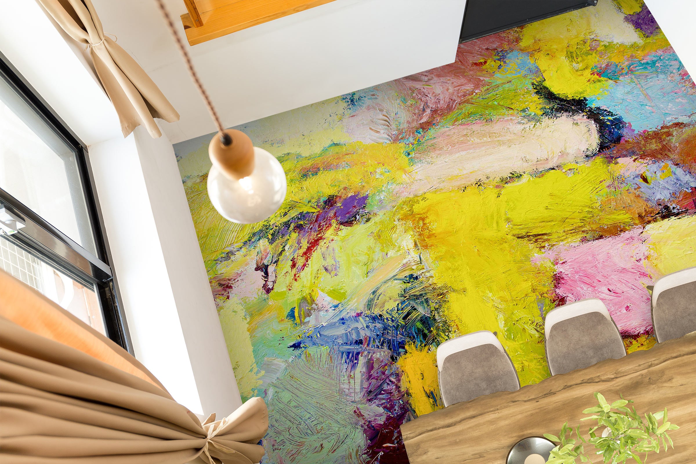 3D Color Block Pigment 9639 Allan P. Friedlander Floor Mural