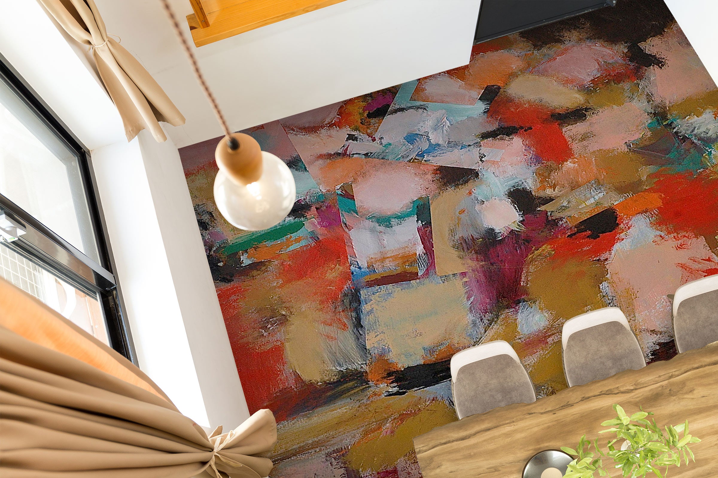 3D Paint Brush Pattern 9547 Allan P. Friedlander Floor Mural