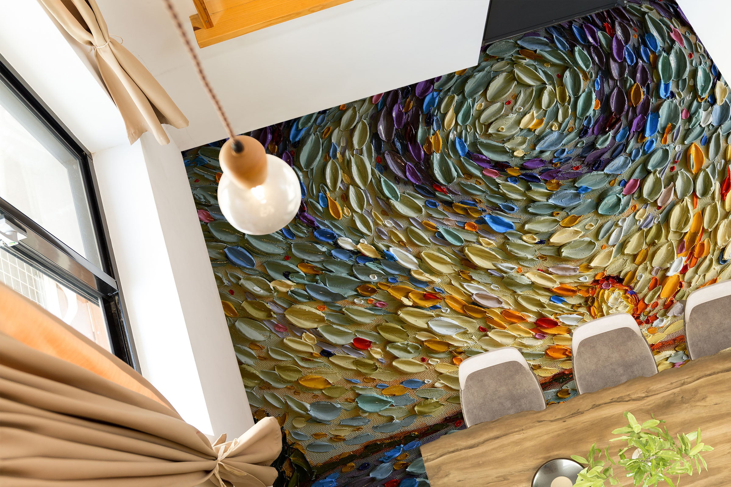 3D Sunset Sea Surface 102164 Dena Tollefson Floor Mural