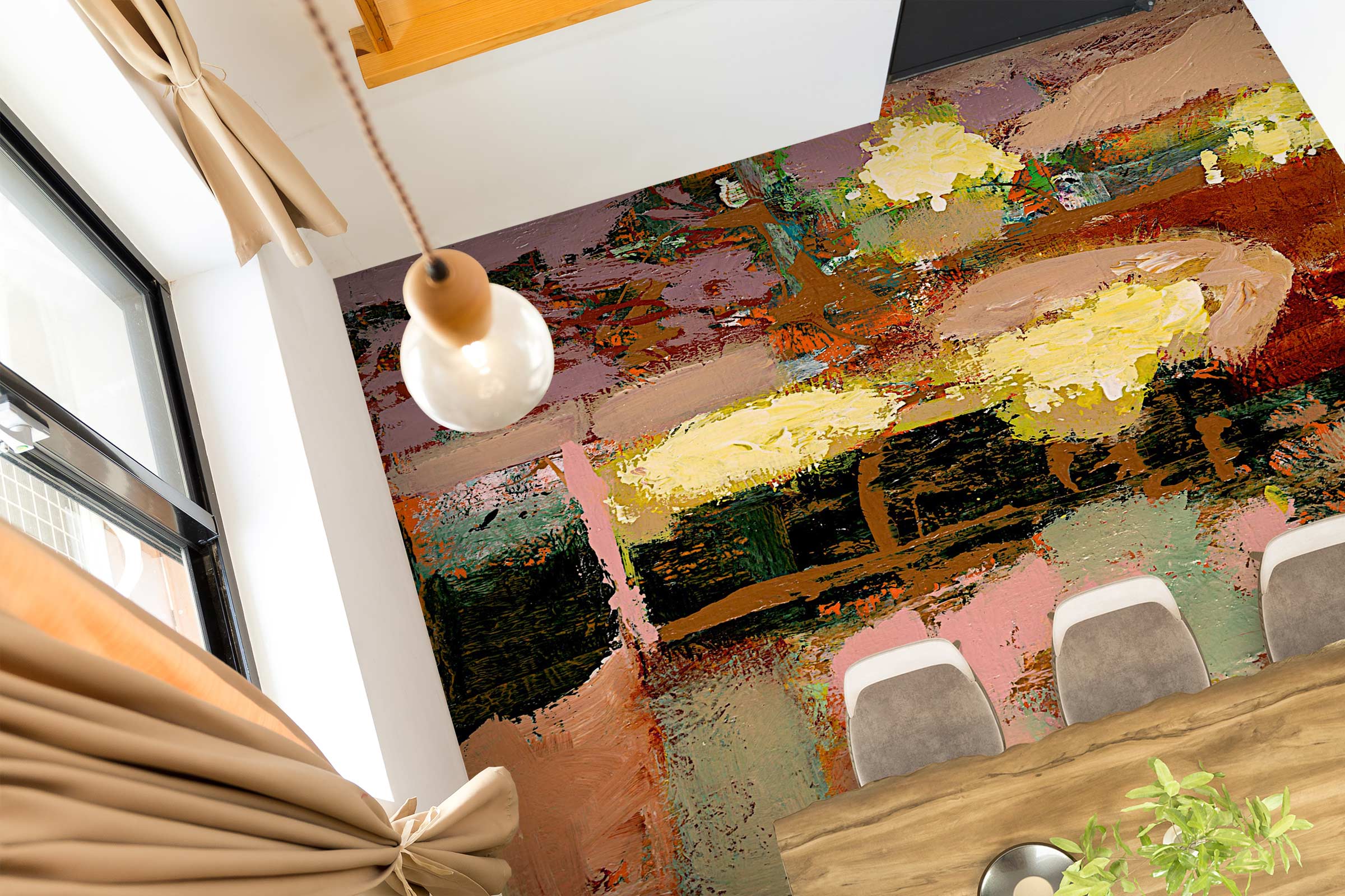 3D Pattern Painting 9516 Allan P. Friedlander Floor Mural