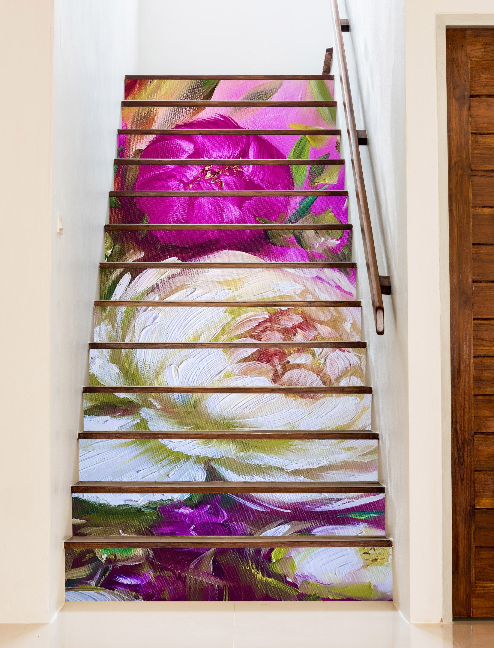 3D Red Flower Bud 2036 Skromova Marina Stair Risers