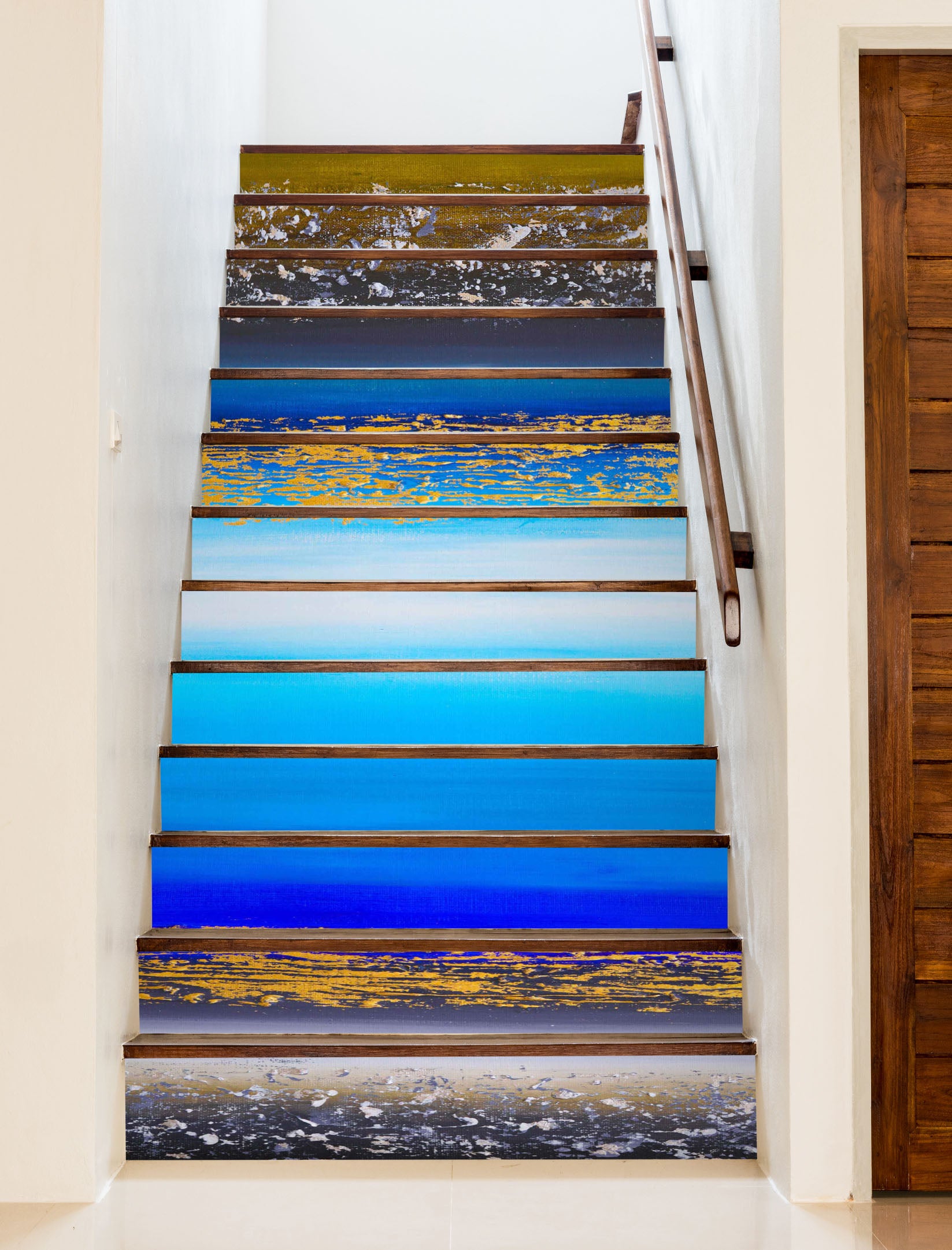 3D Blue Ocean Painting 2165 Skromova Marina Stair Risers