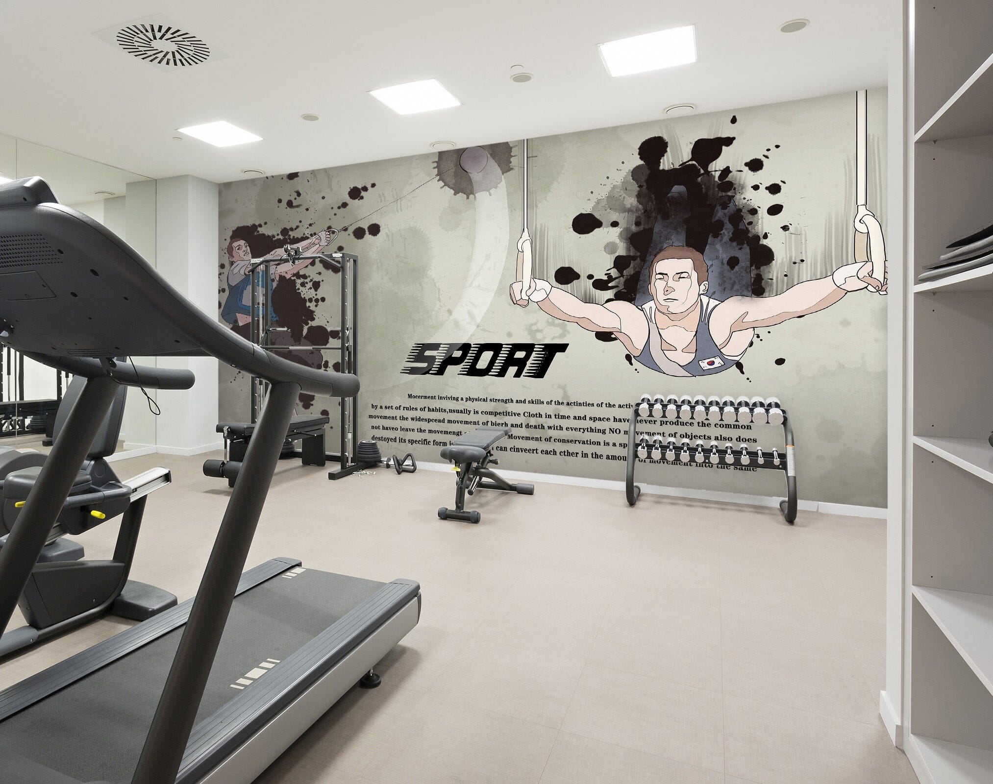 3D Fitness Boy 216 Wall Murals Wallpaper AJ Wallpaper 2