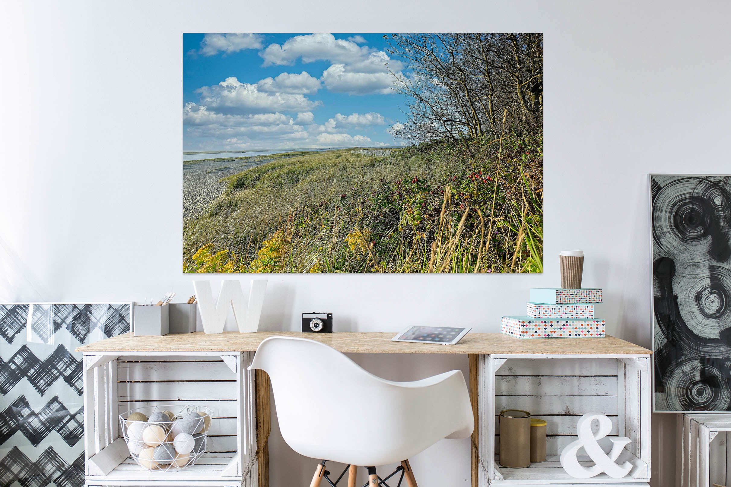 3D Mountain Withered Tree 61195 Kathy Barefield Wall Sticker