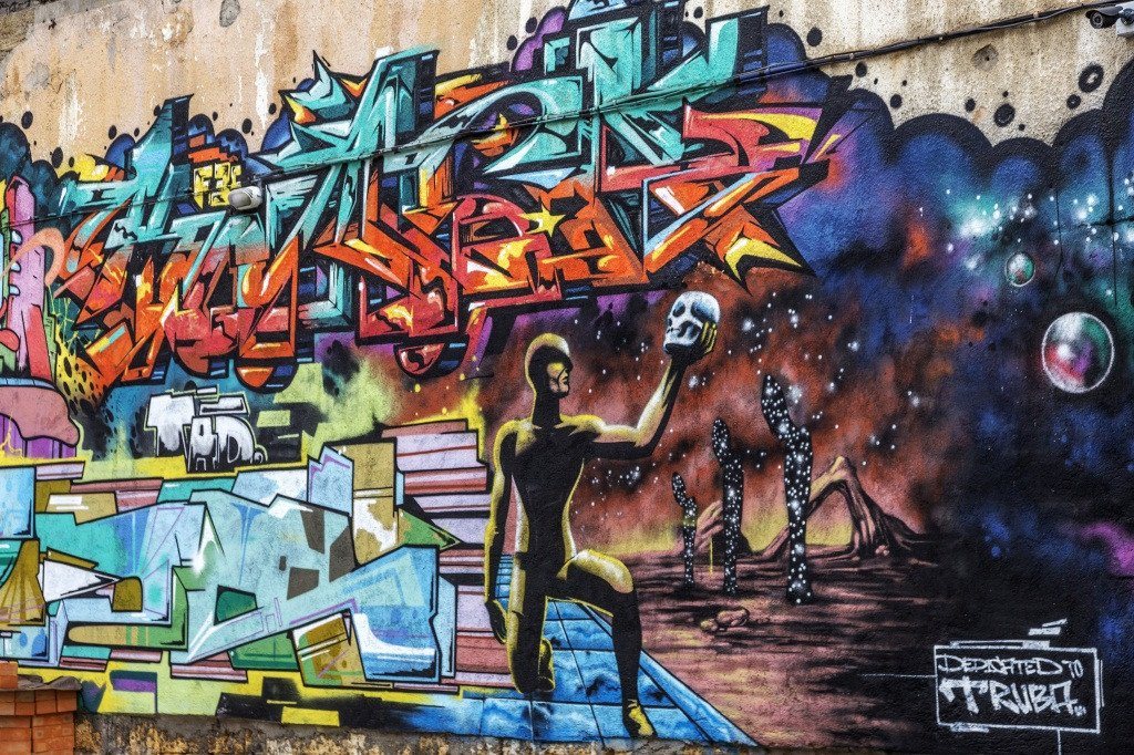 3D Graffiti Dancer 244 Wallpaper AJ Wallpaper